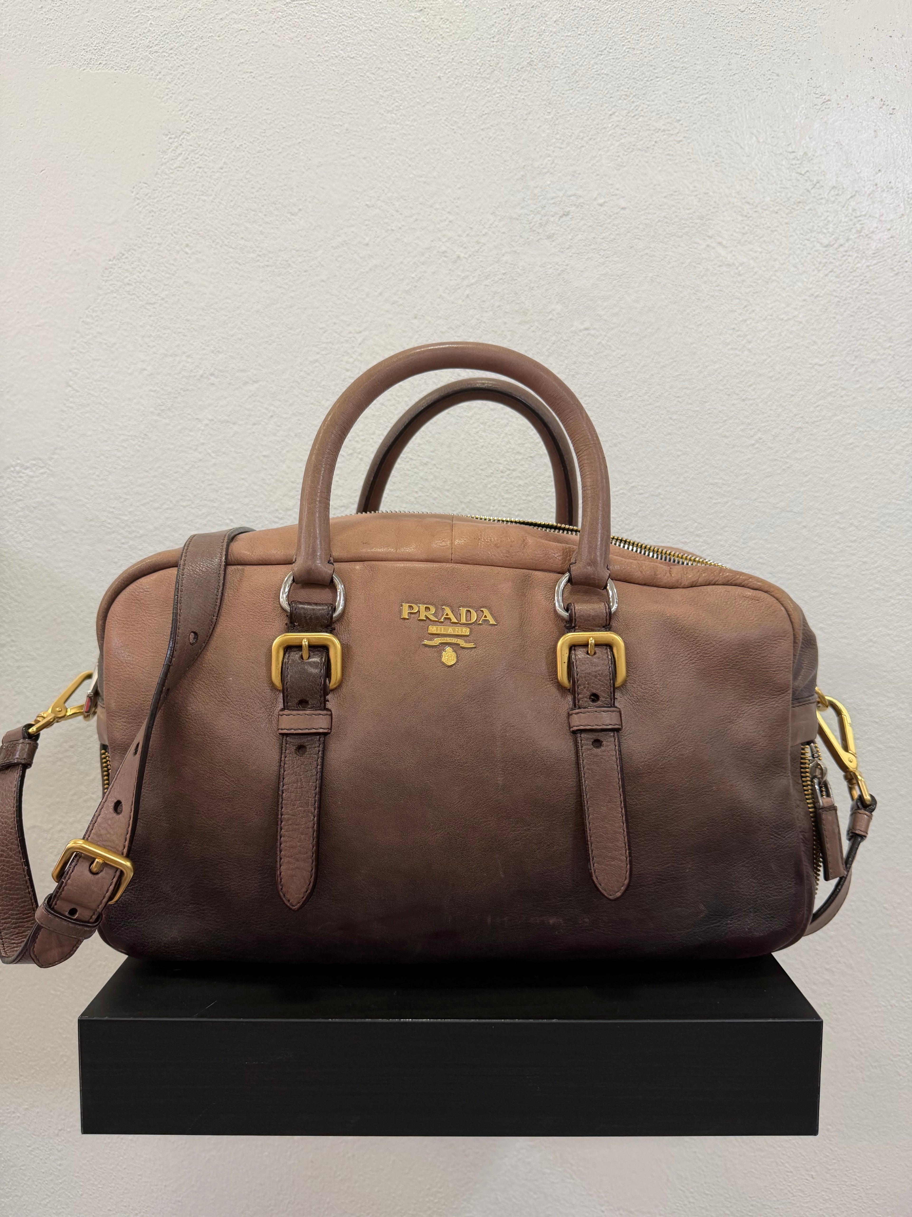 Prada Bauletto in pelle effetto sfumato