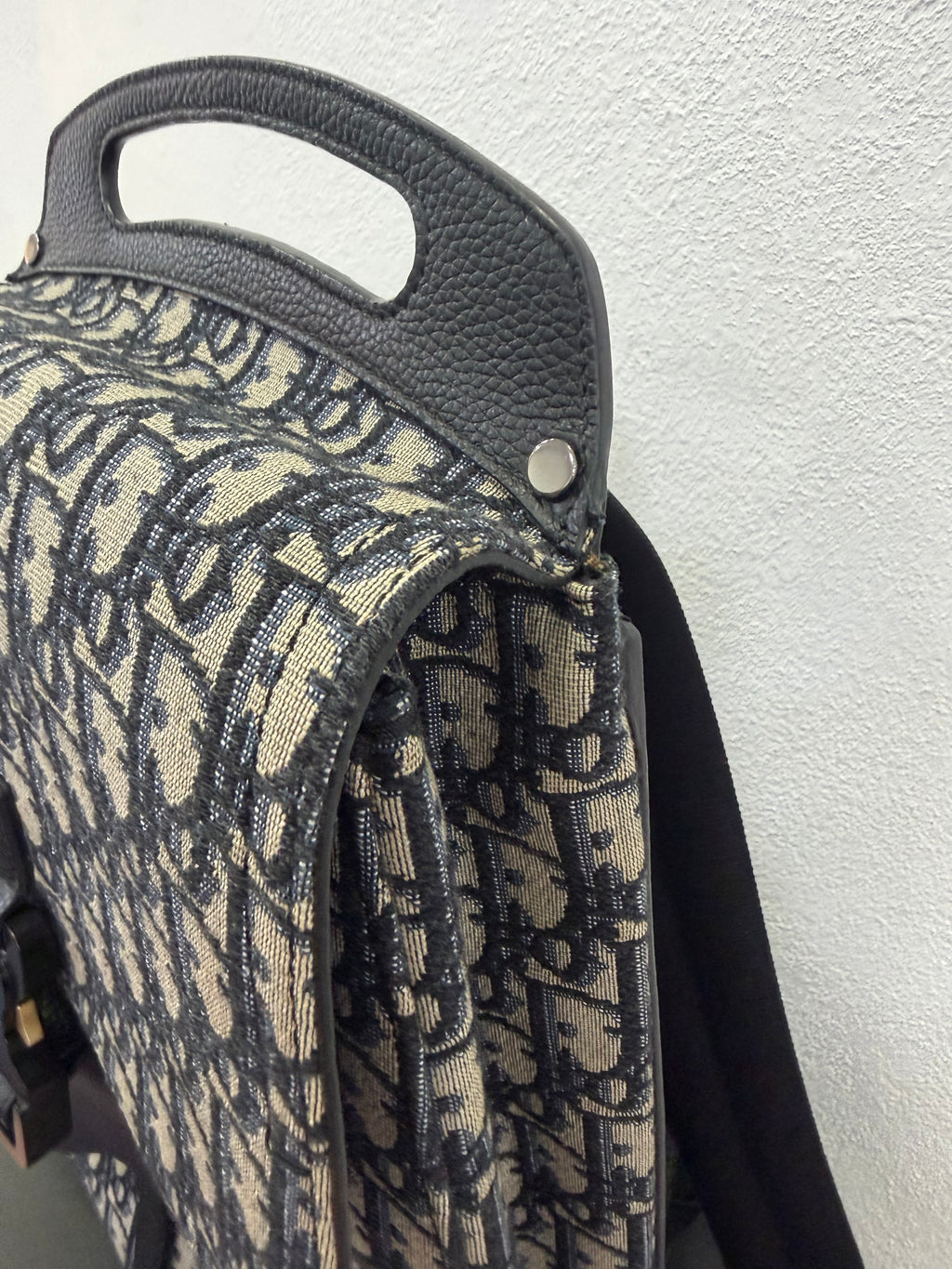 Christian Dior Zaino Gallop In tessuto Jacquard Oblique