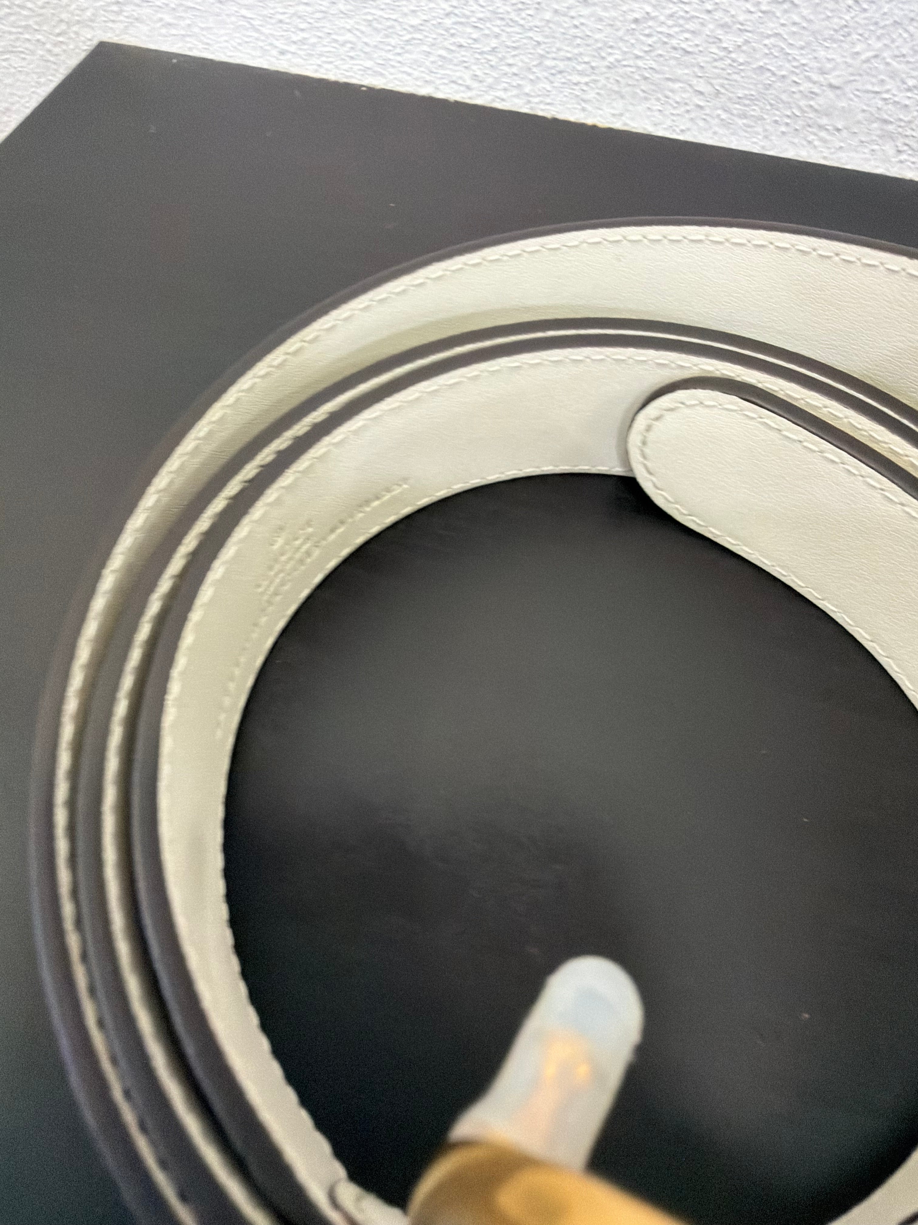 Gucci Cintura in GG con finiture bianco