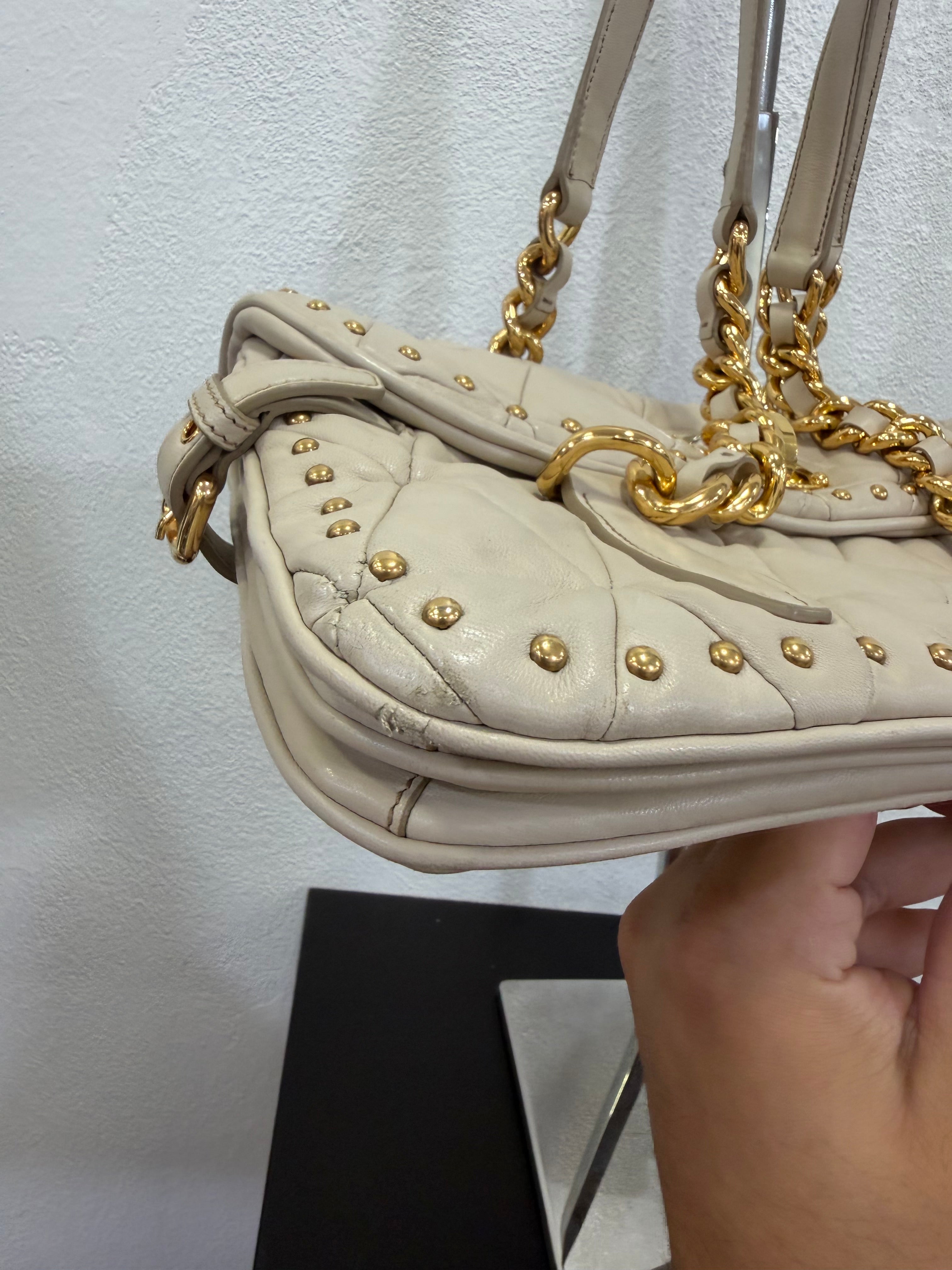 Miu miu Borsa a spalla con pattina