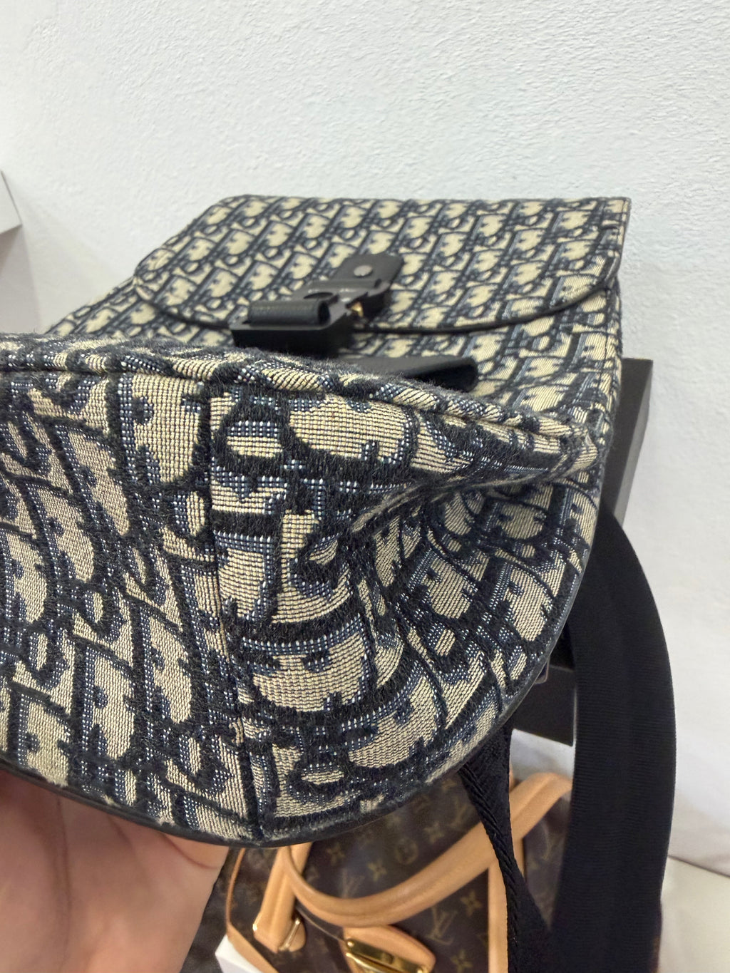 Christian Dior Zaino Gallop In tessuto Jacquard Oblique