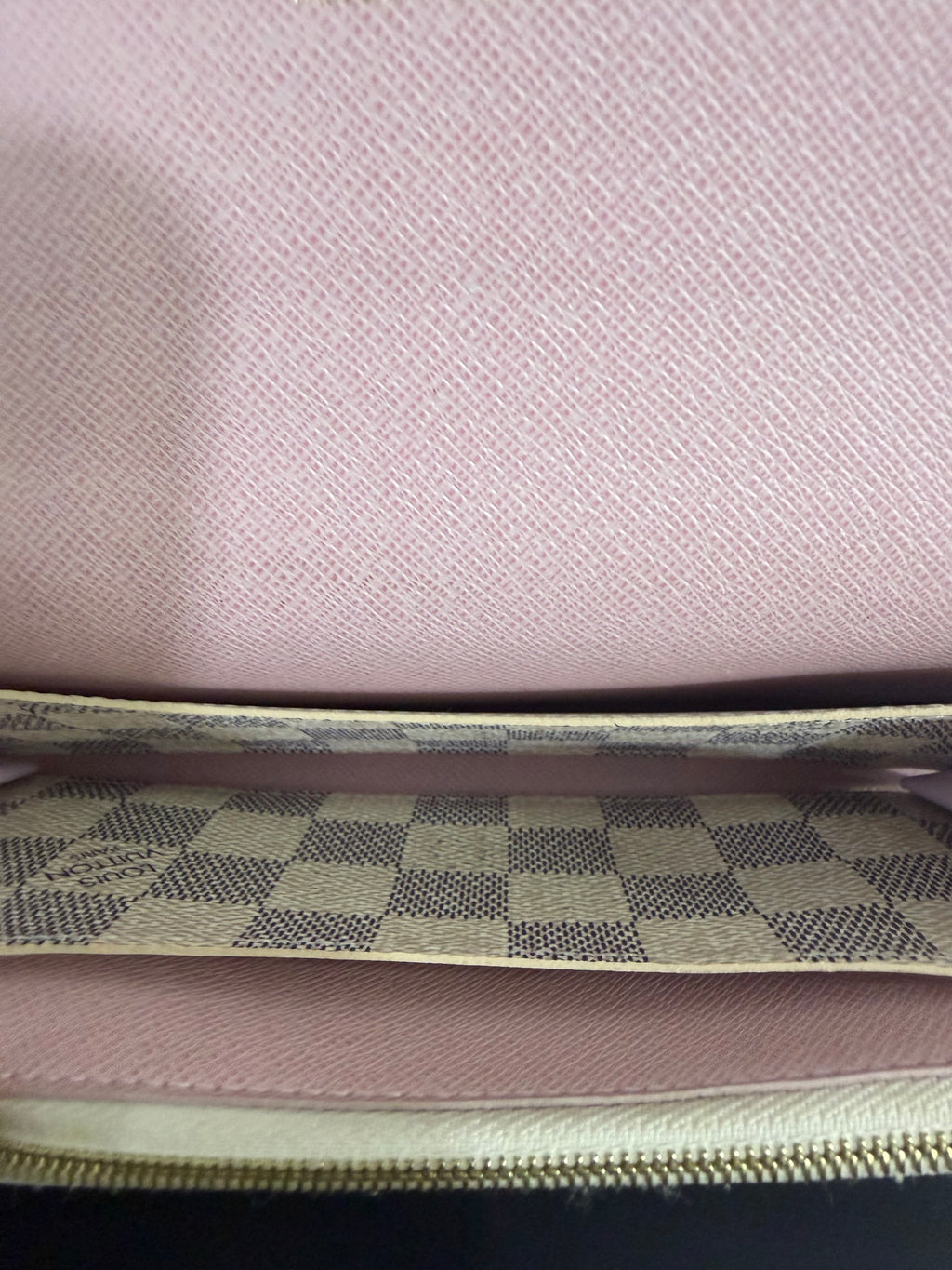 Louis Vuitton portafoglio Emilie Damier Azur