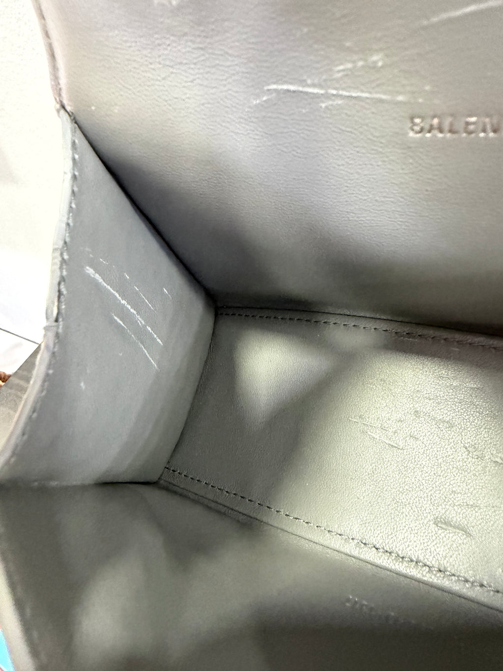 Balenciaga Hourglass XS Cocco grigio
