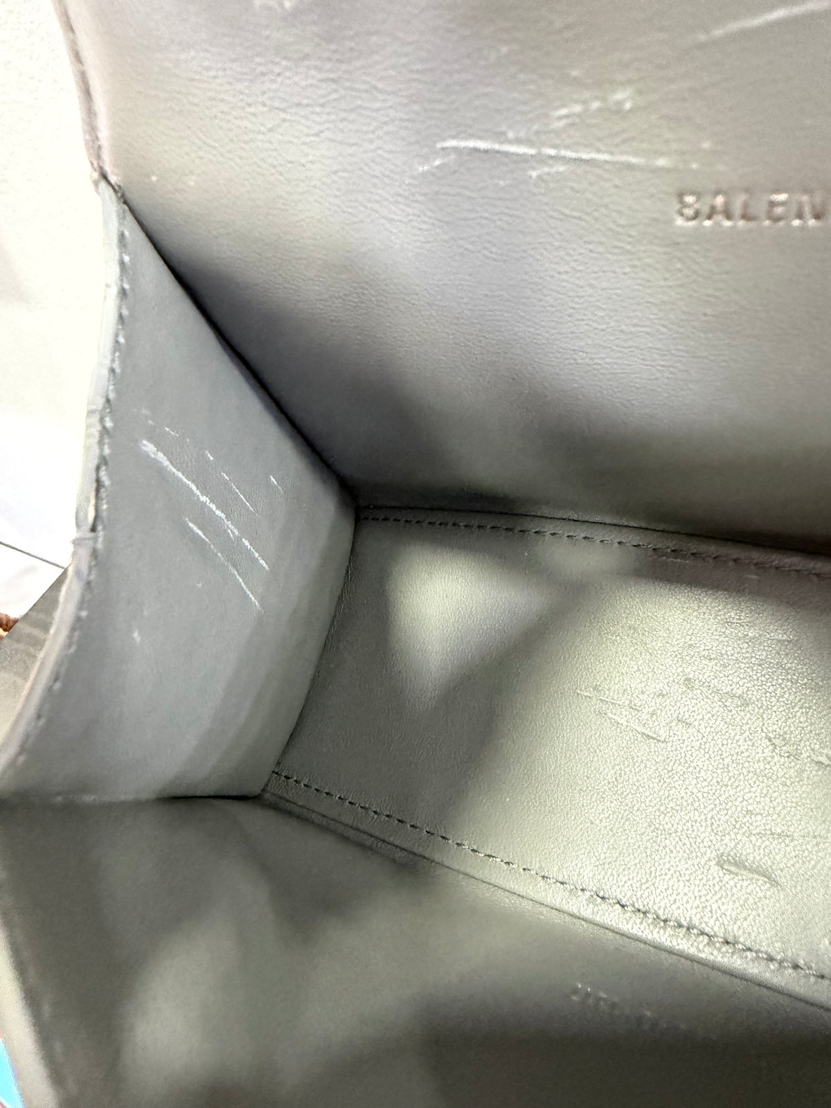 Balenciaga Hourglass XS Cocco grigio