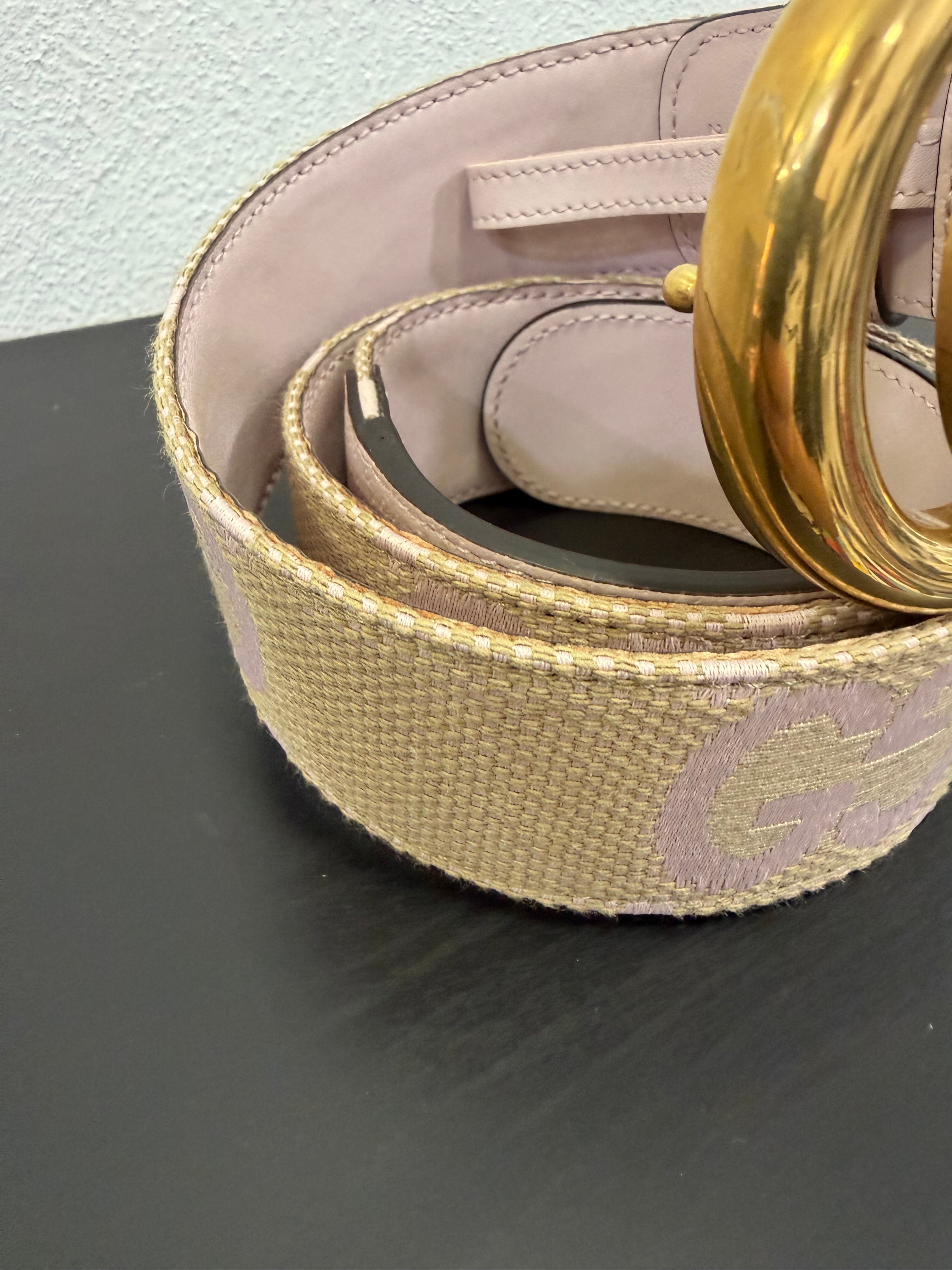Gucci Cintura GG Jumbo rosa