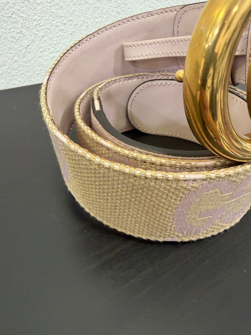 Gucci Cintura GG Jumbo rosa 85