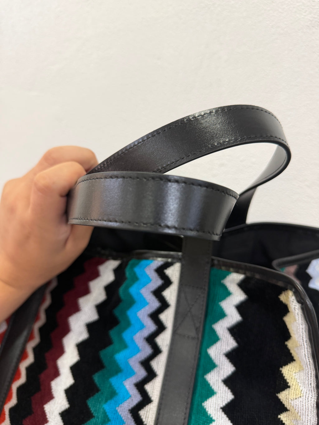 Missoni Borsa Cyrus con pelle
