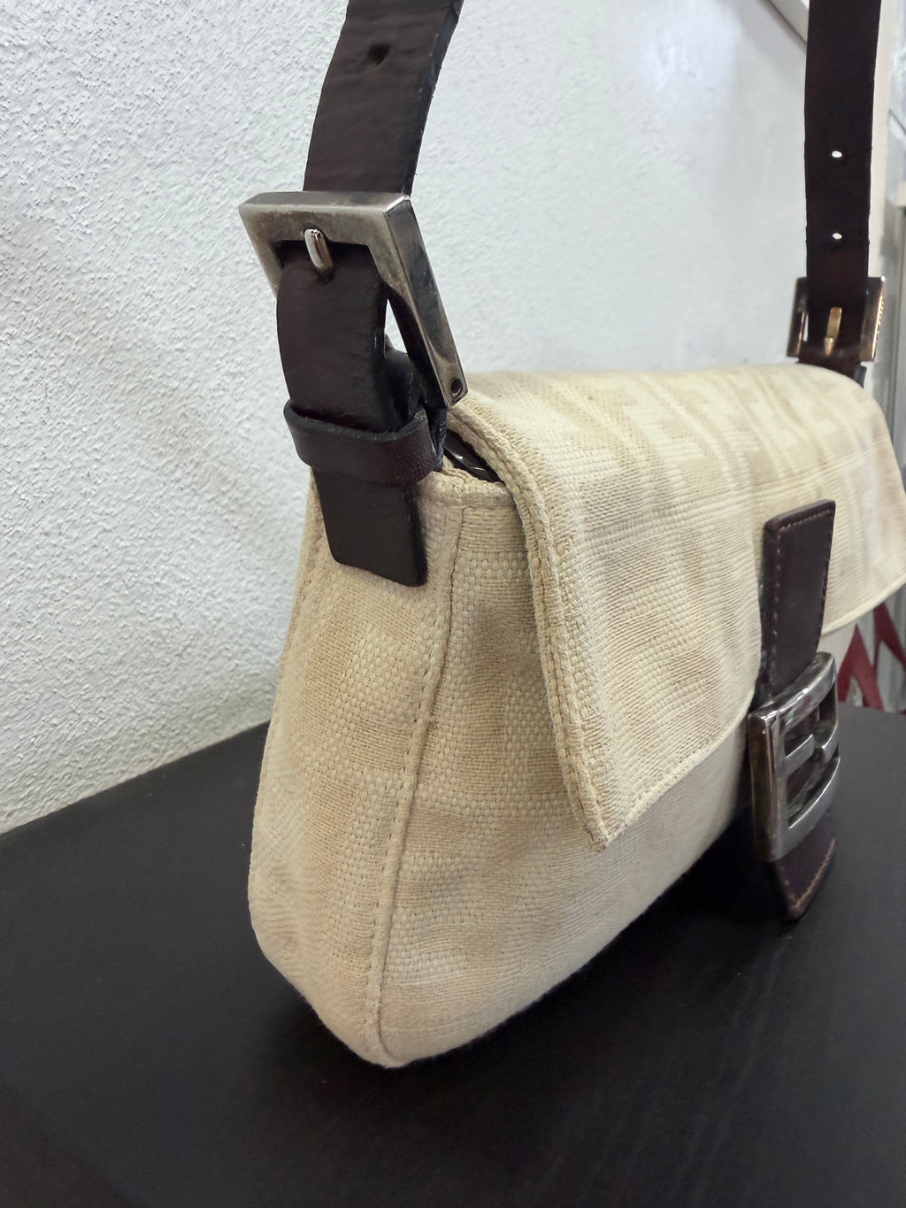 Fendi Baguette Zucca canvas beige