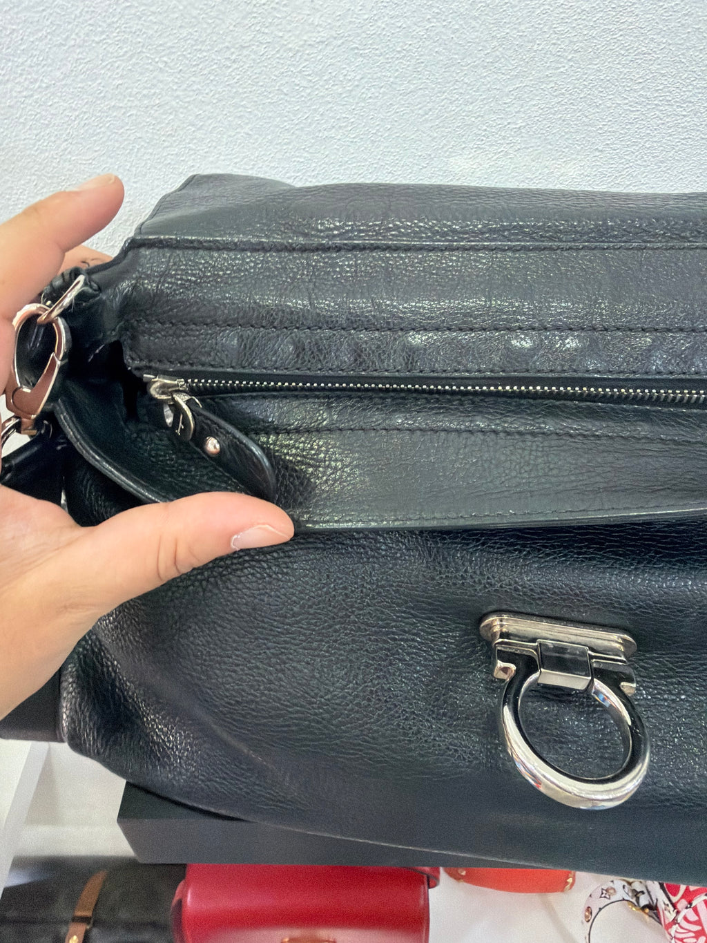 Salvatore Ferragamo Sofia Bag in pelle nera