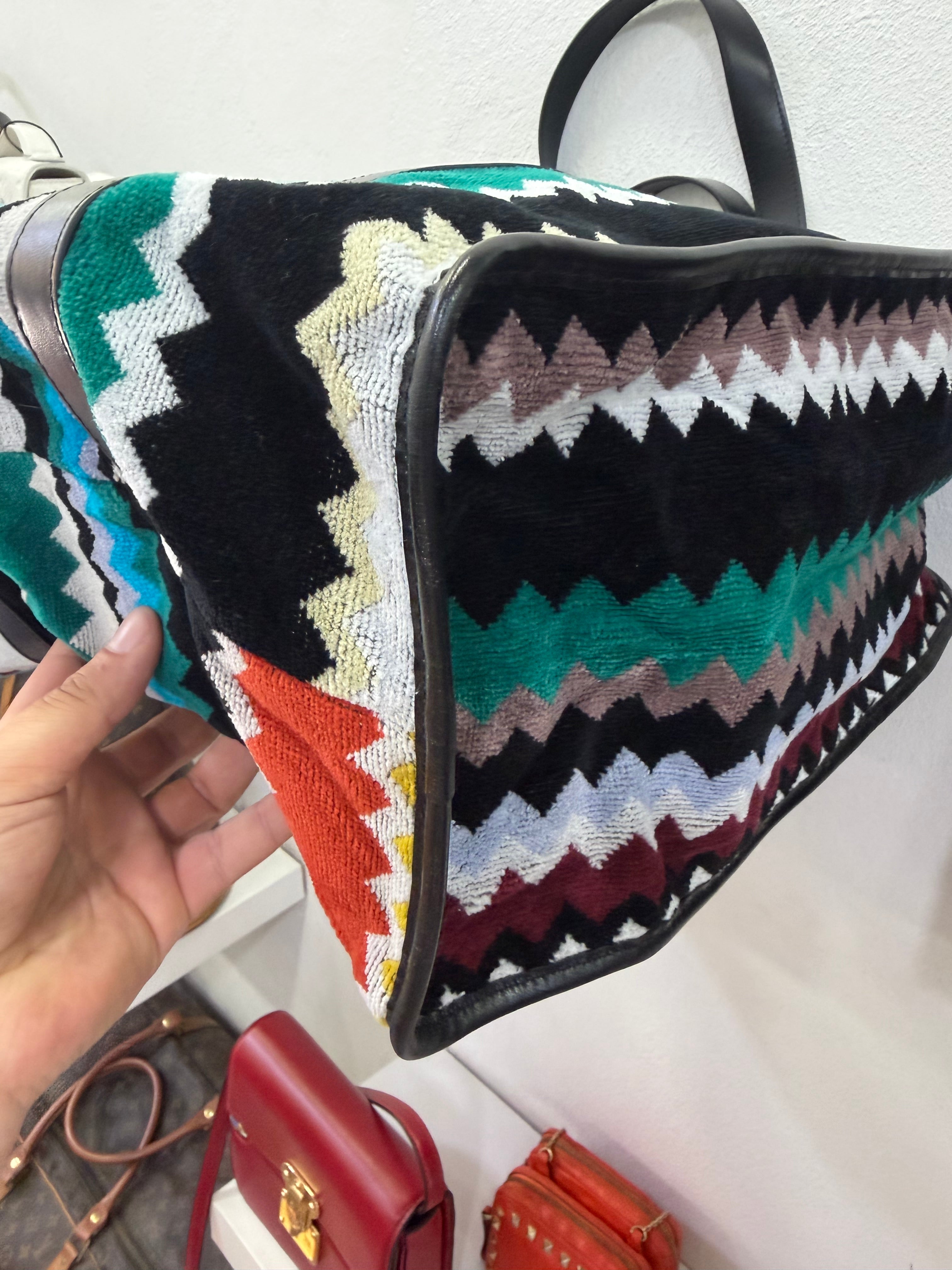 Missoni Borsa Cyrus con pelle