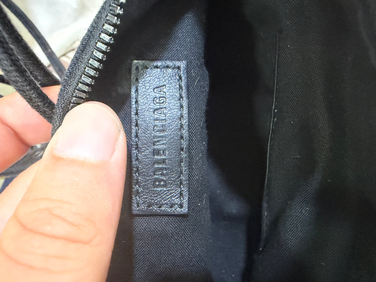 Balenciaga Le cagole XS Denim e strass