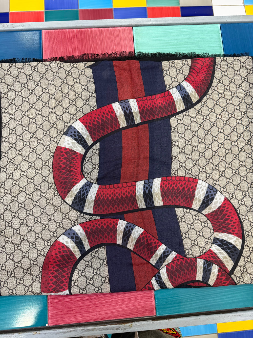 Gucci Scialle GG Snake