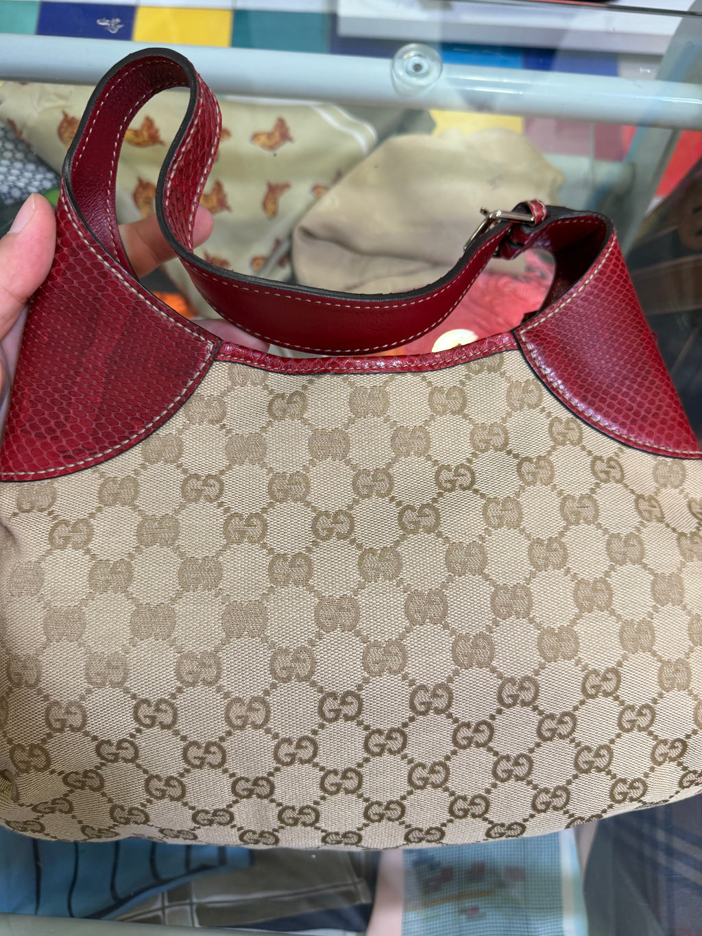 Gucci Borsa a spalla GG cocco
