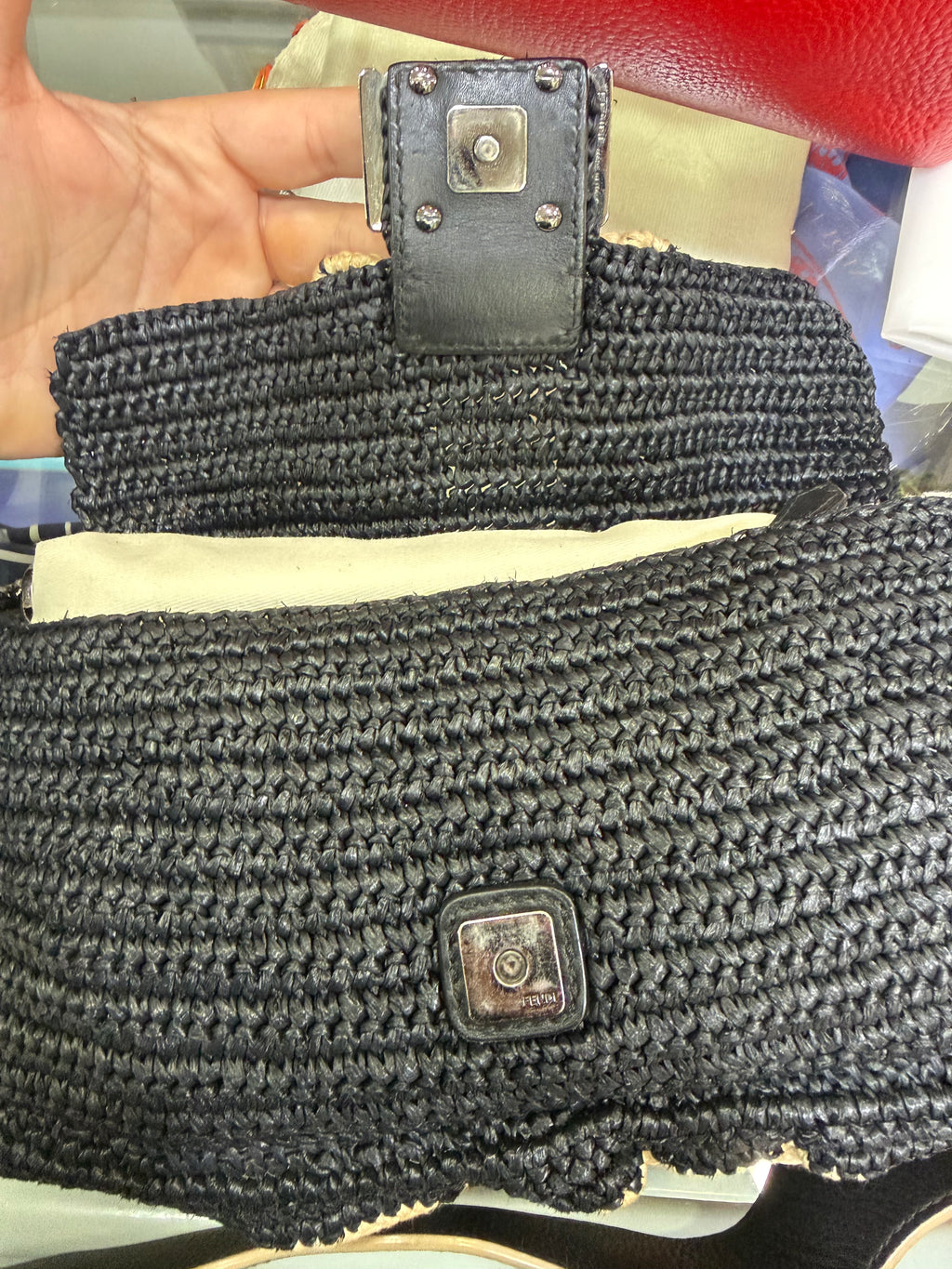 Fendi Baguette Rafia Wave