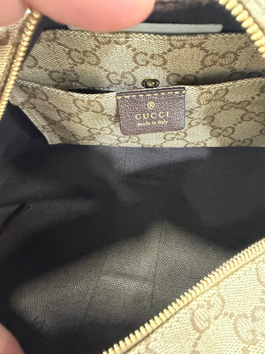 Gucci Mini Borsa Boston con dettaglio Web
