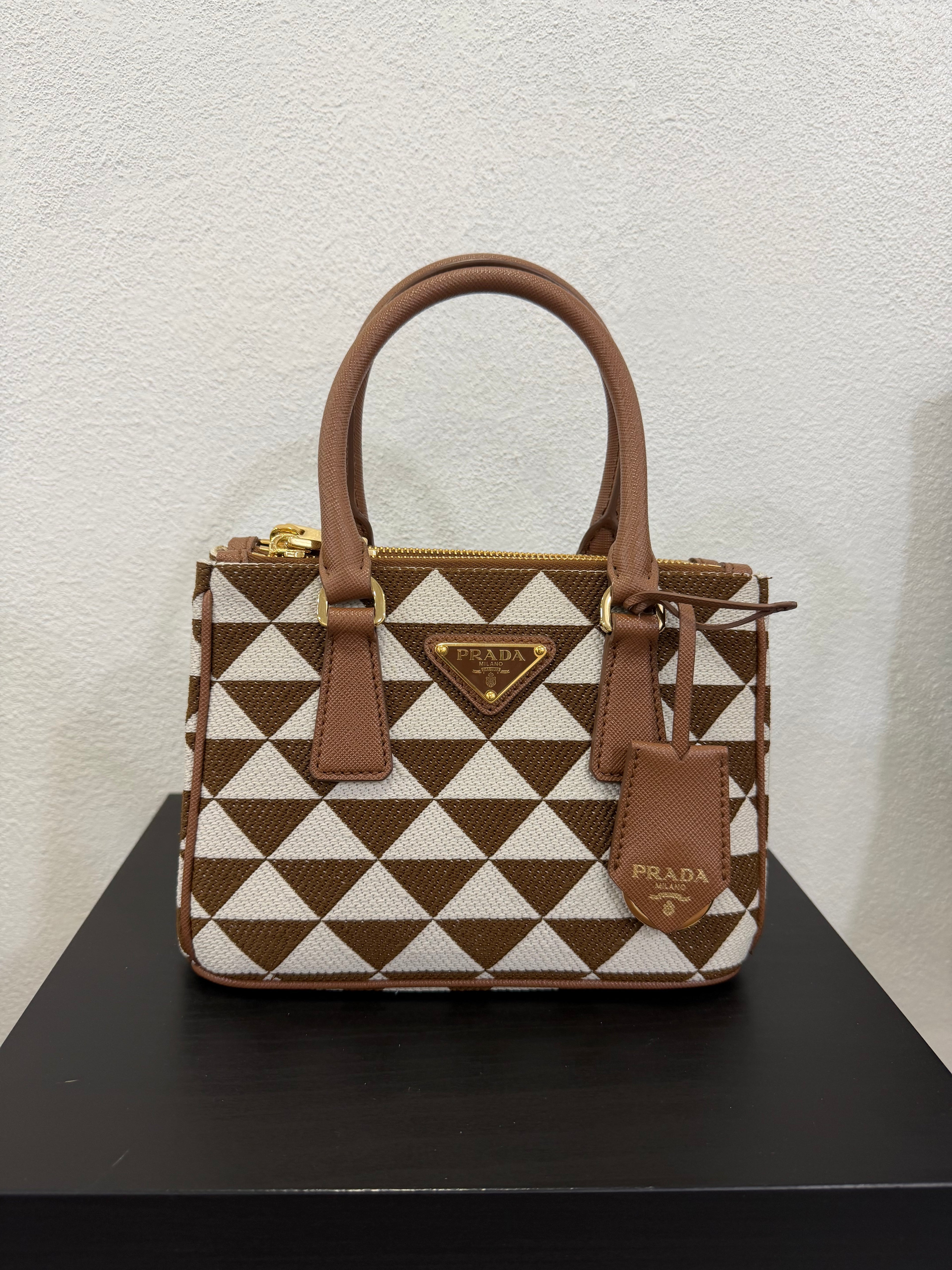 Prada Galleria Symbol Cognac