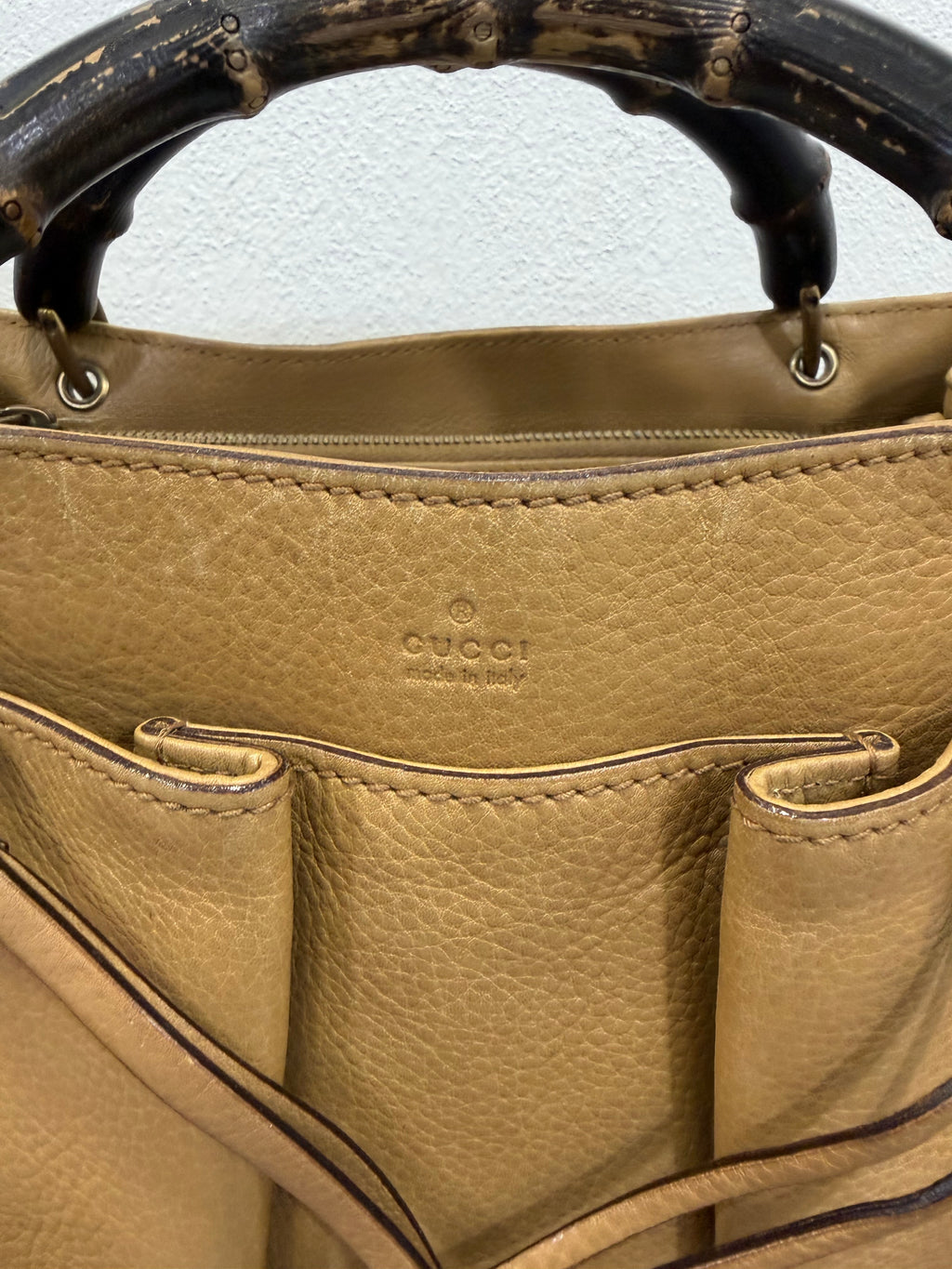 Gucci Bamboo Shopping Beige scuro