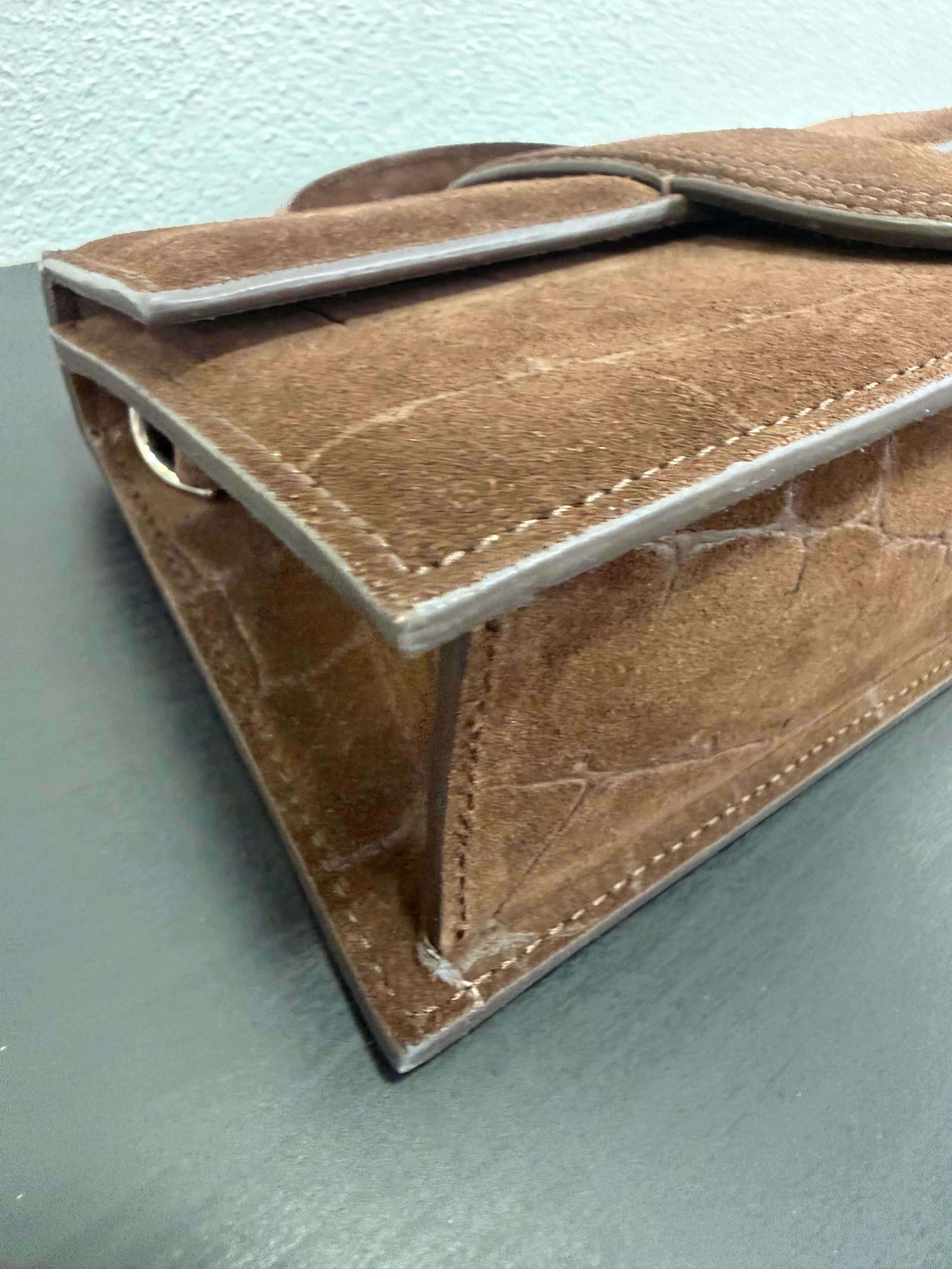 Jacquemus Le Grand Bambino Suede Cocco