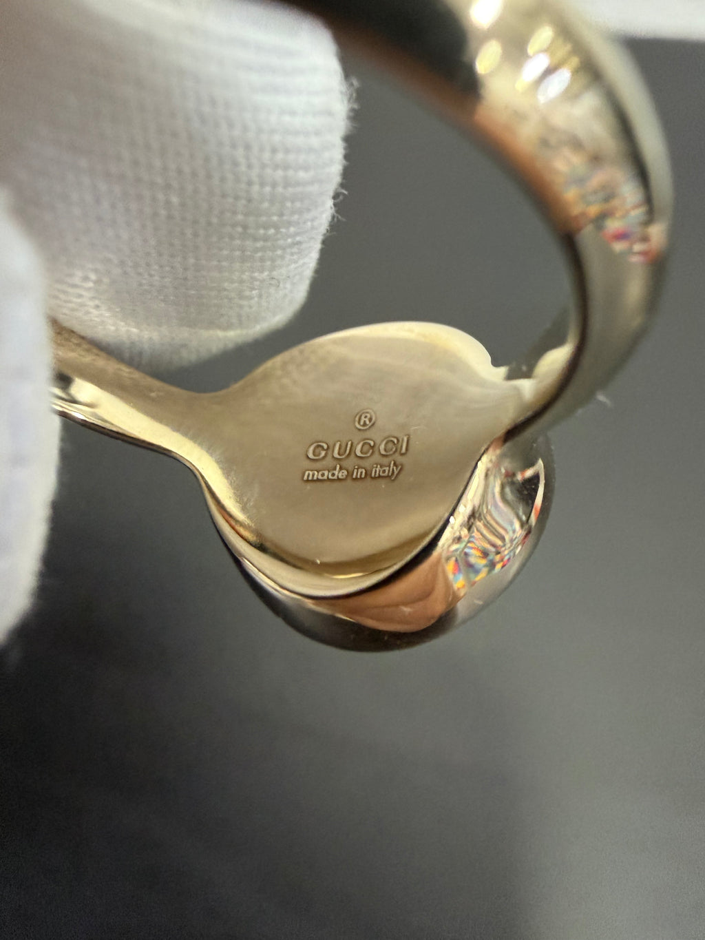 Gucci anello Blondie con strass