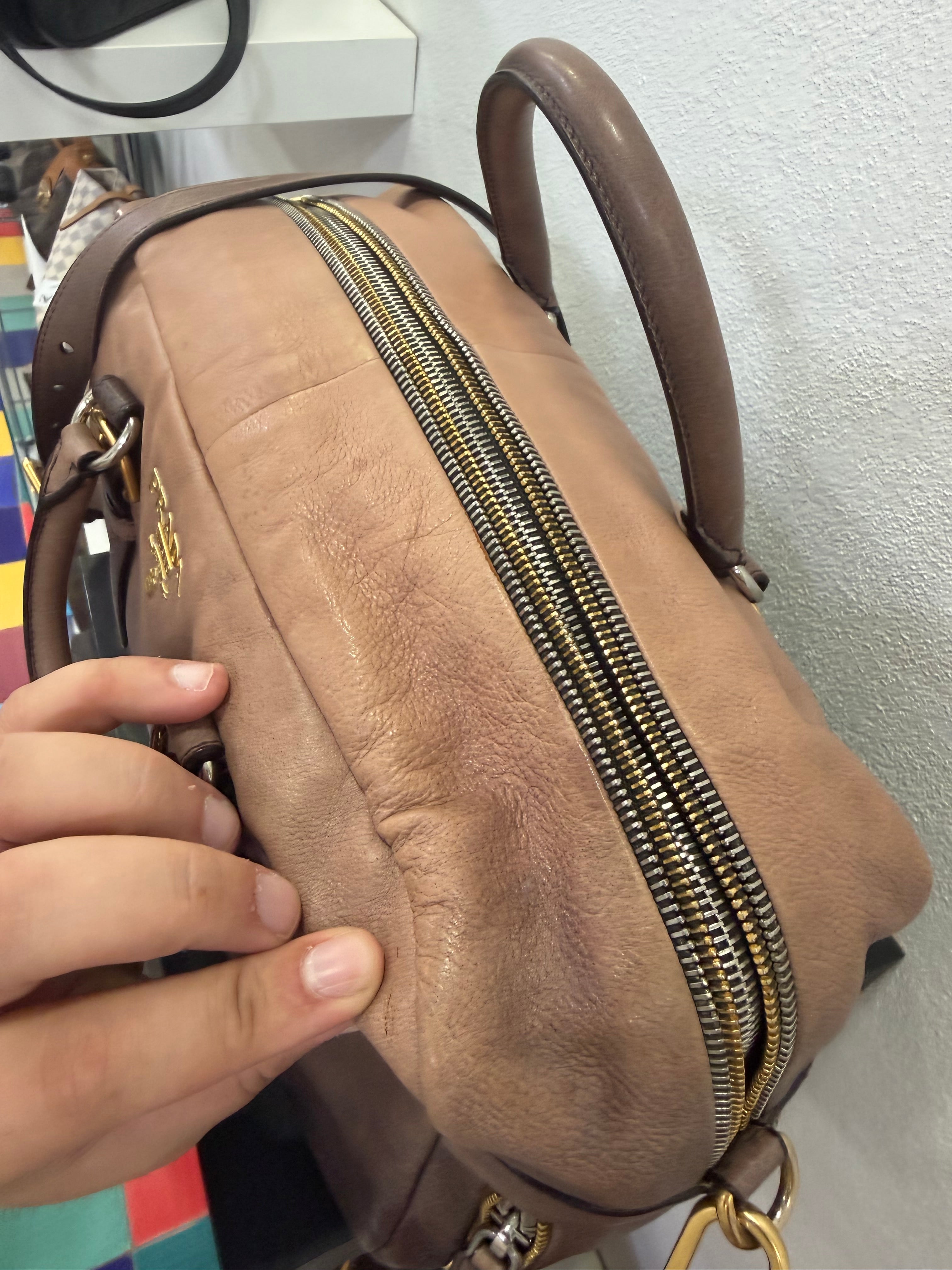 Prada Bauletto in pelle effetto sfumato