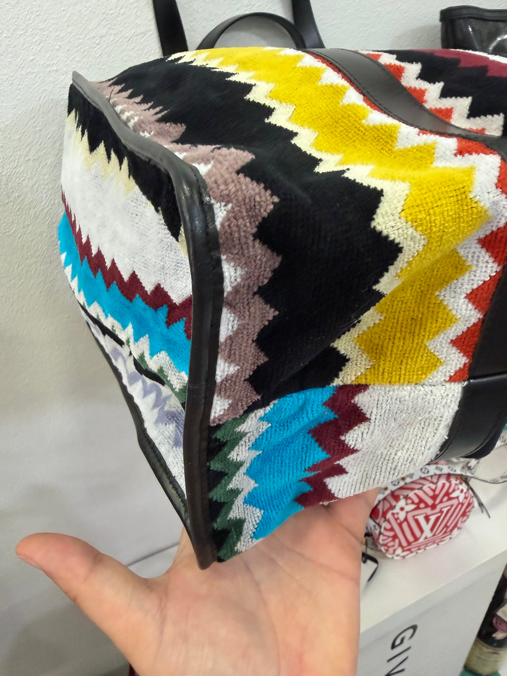 Missoni Borsa Cyrus con pelle
