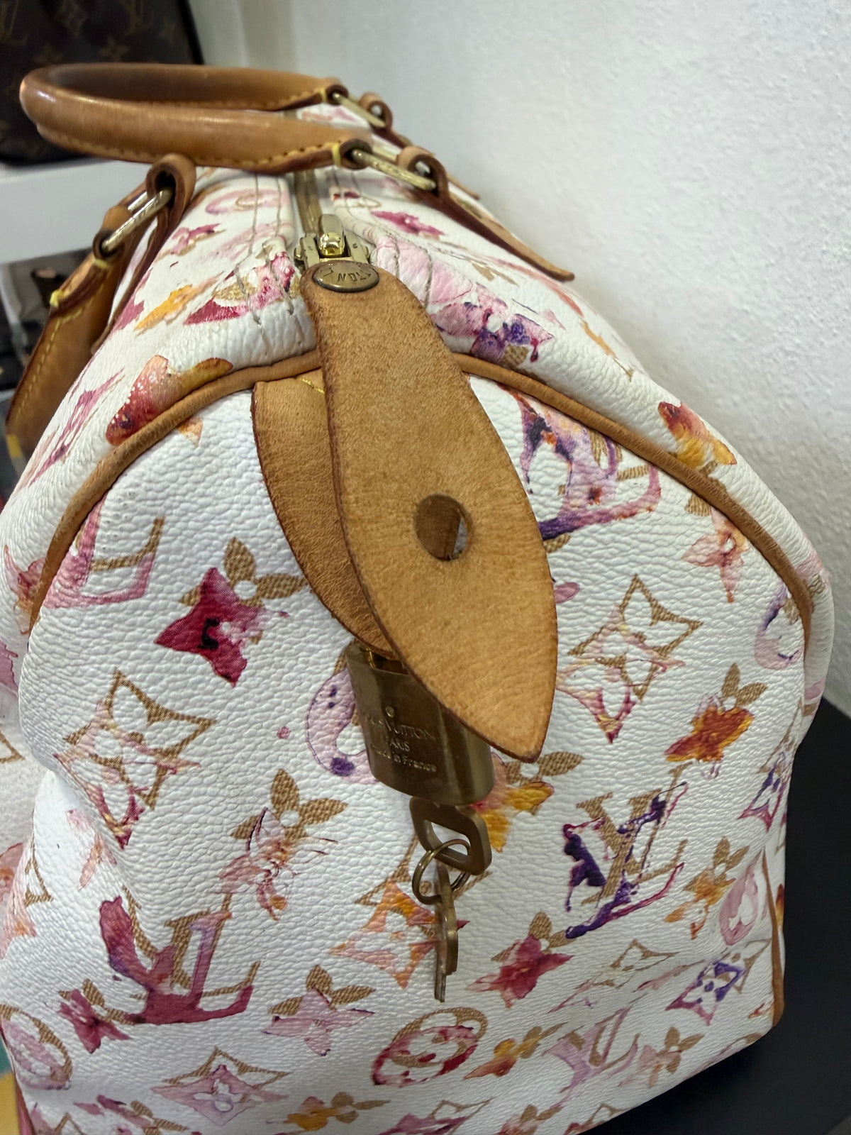 Louis Vuitton Speedy 35 Acquerelle X Richard Prince L.E.
