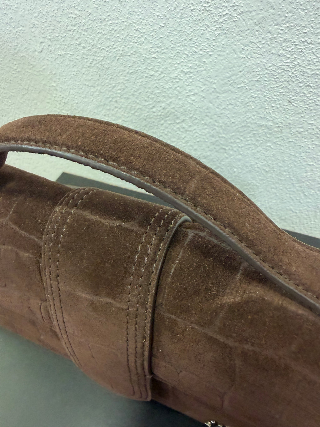 Jacquemus Le Grand Bambino Suede Cocco
