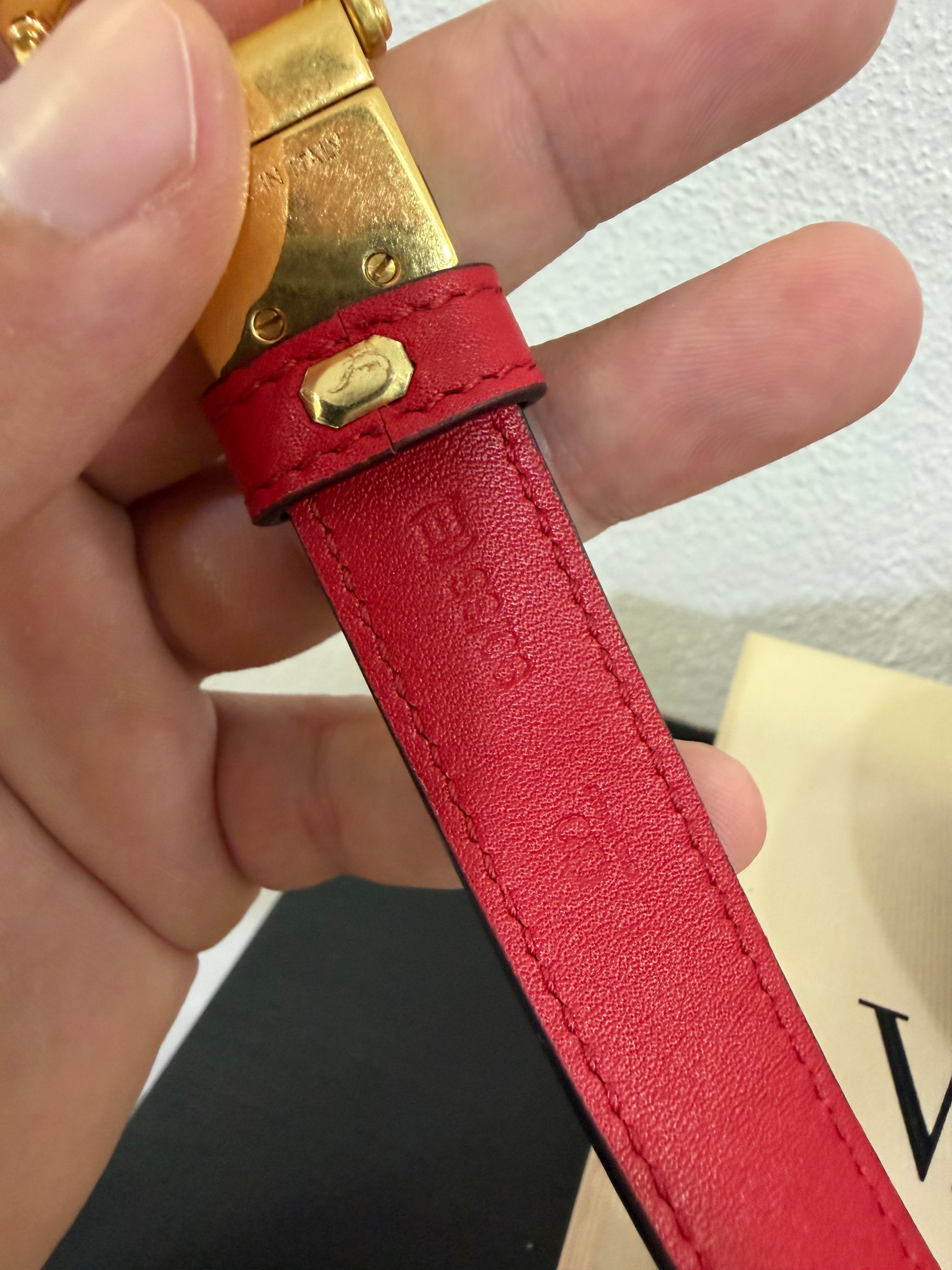 Valentino Garavani Cintura V logo Double face 90