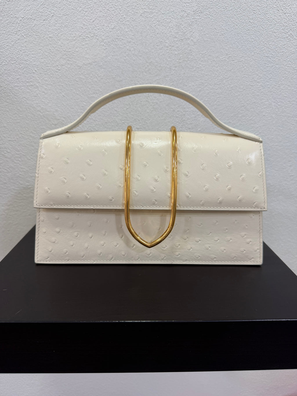 Jacquemus Le Grand Bambino Frame effetto struzzo