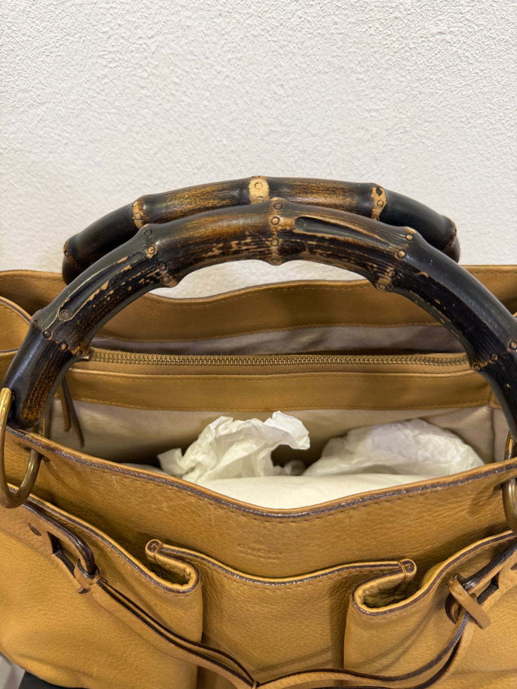 Gucci Bamboo Shopping Beige scuro