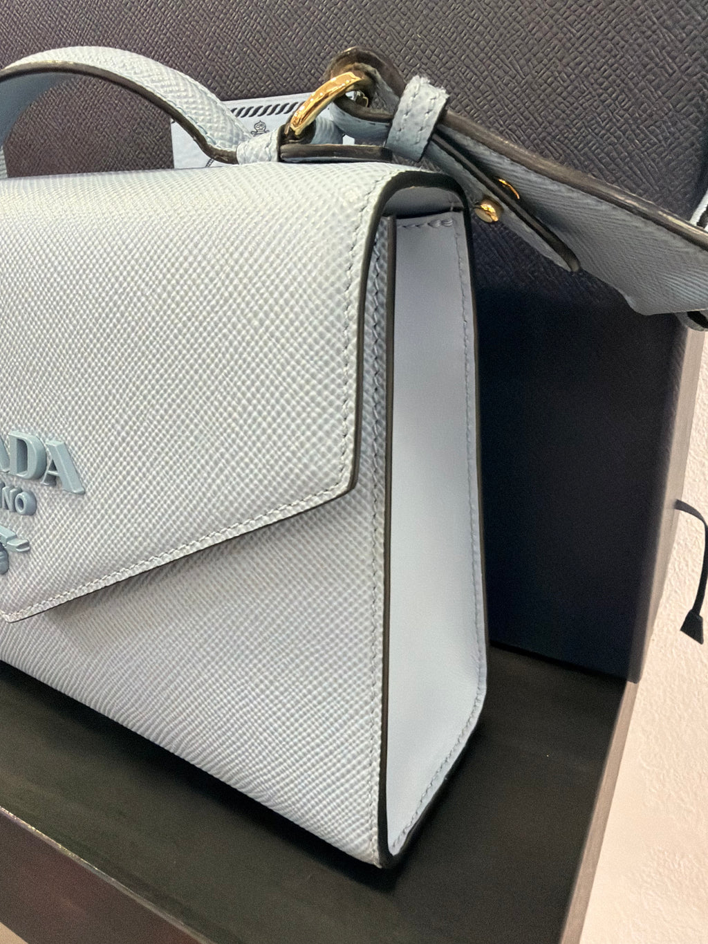 Prada Saffiano Monochrome Crossbody