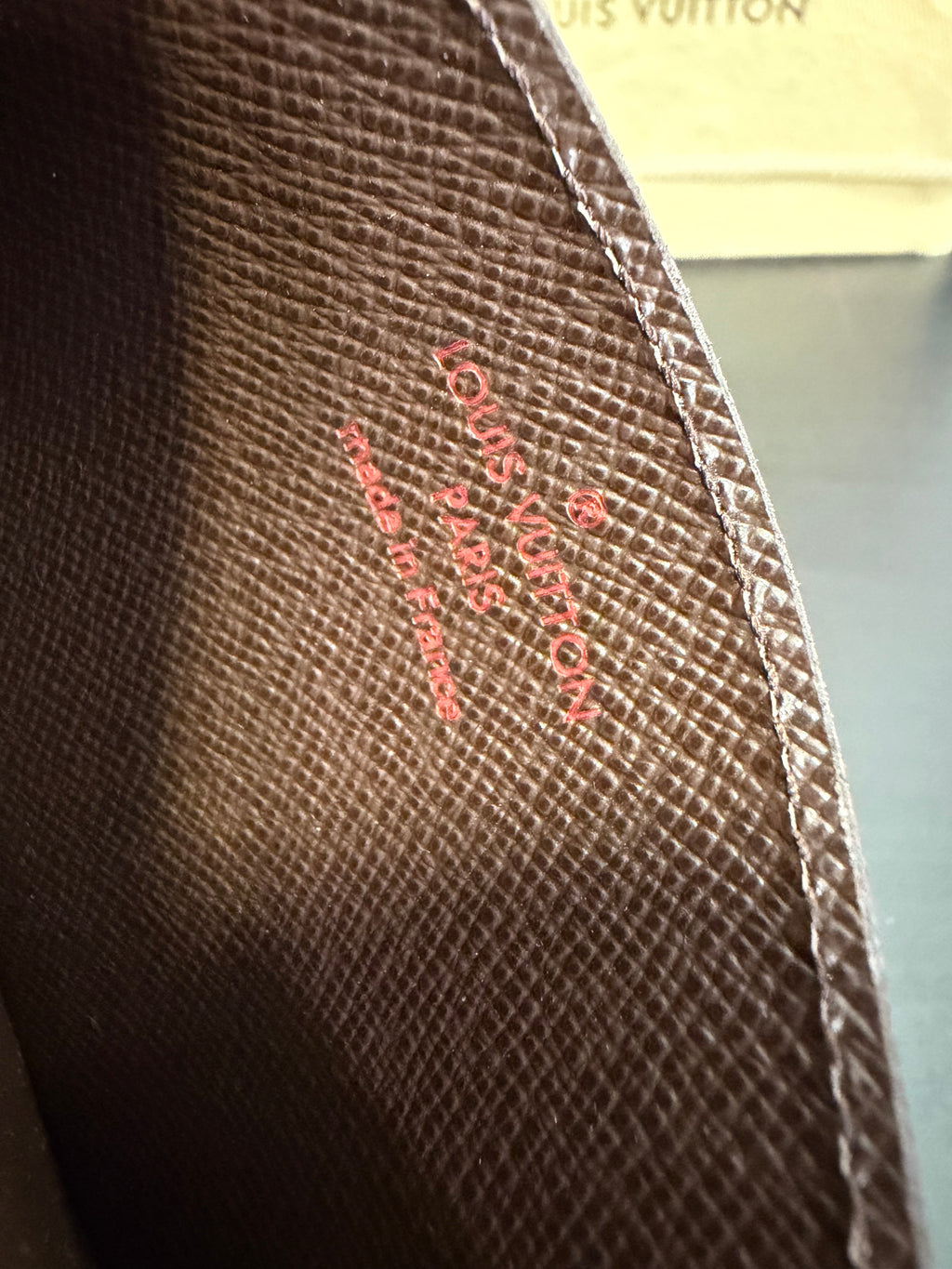 Louis Vuitton Porta carte Damier ebene