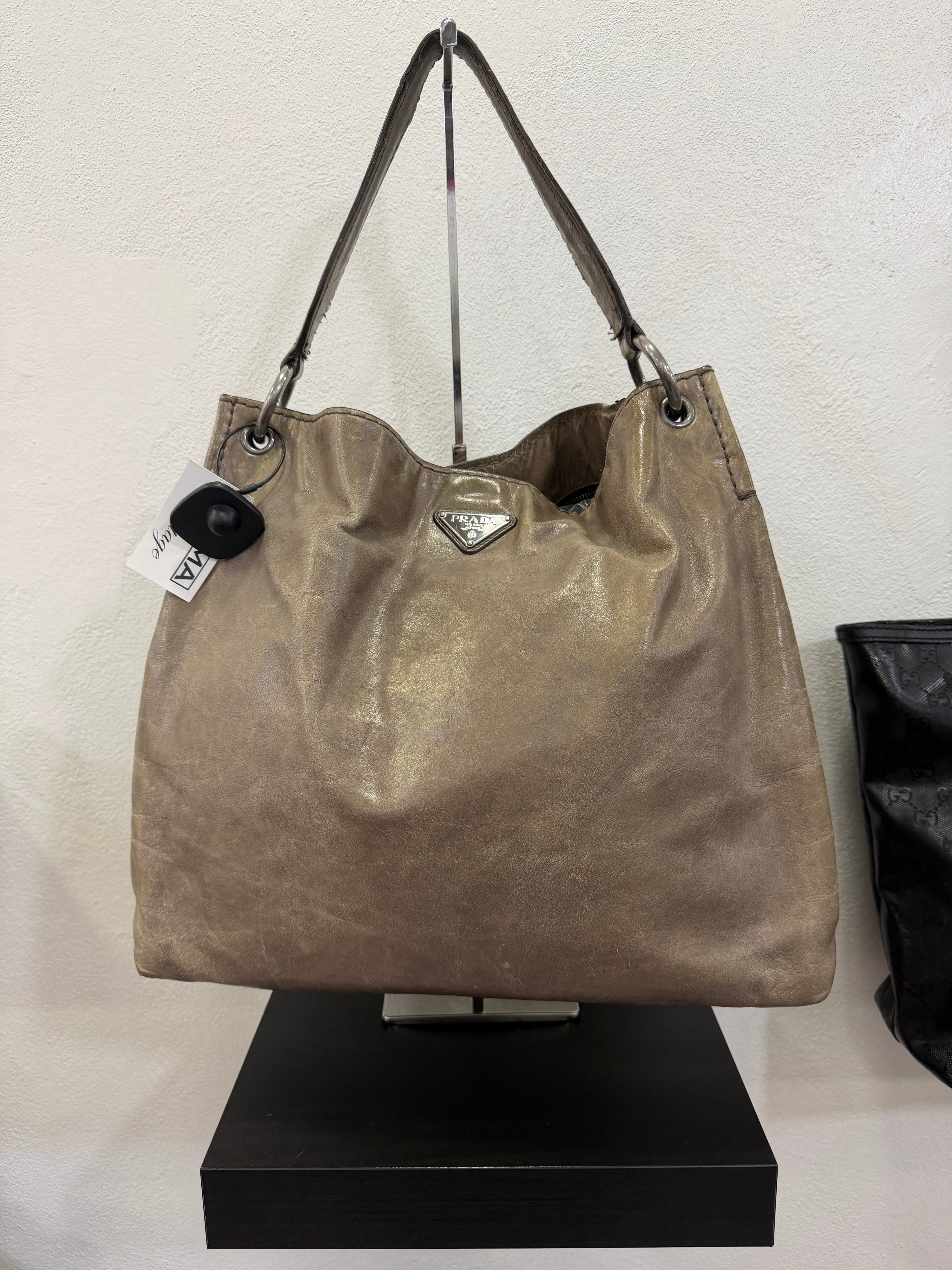 Prada Tote Bag Vitello Argilla
