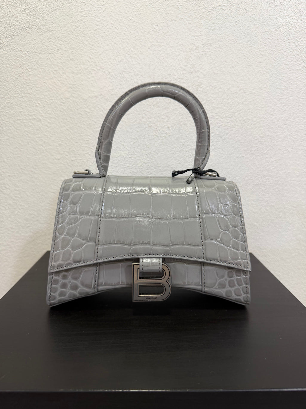 Balenciaga Hourglass XS Cocco grigio