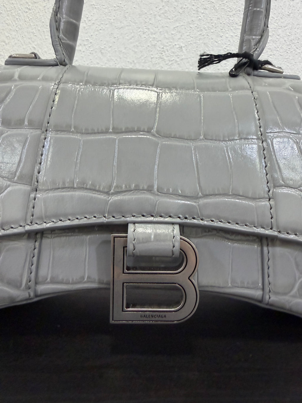 Balenciaga Hourglass XS Cocco grigio
