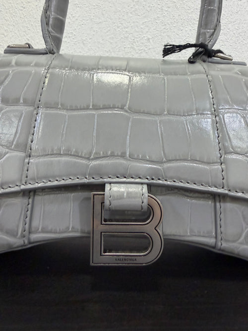 Balenciaga Hourglass XS Cocco grigio