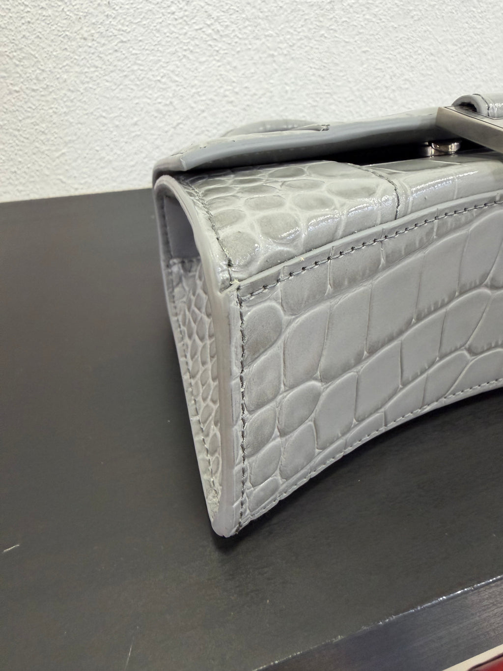 Balenciaga Hourglass XS Cocco grigio