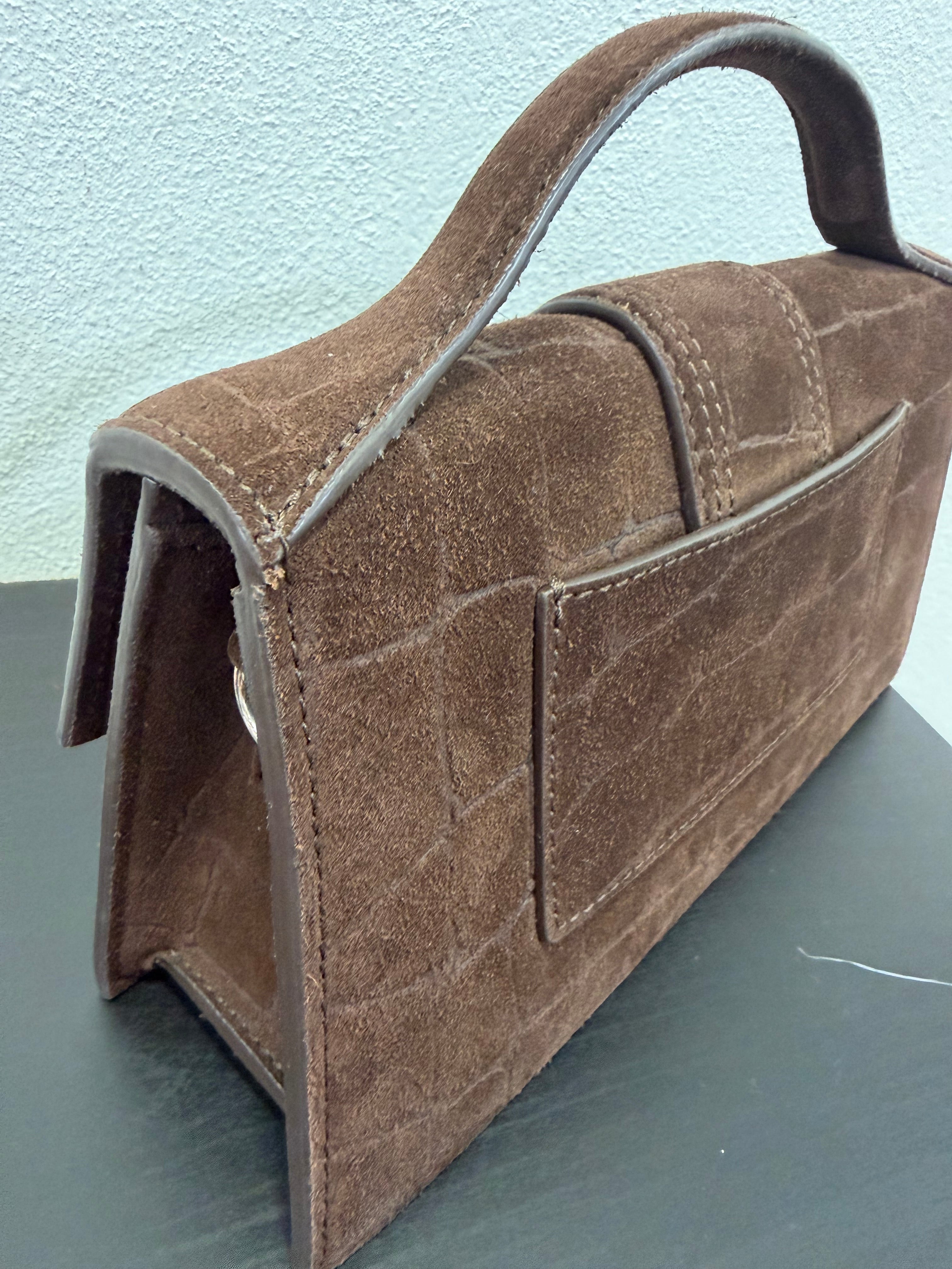 Jacquemus Le Grand Bambino Suede Cocco