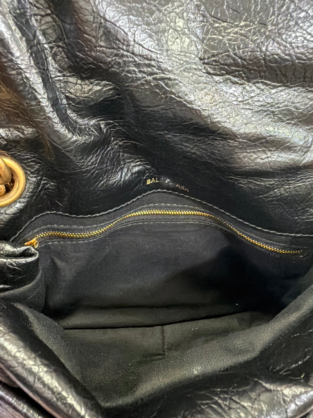 Balenciaga Monaco Mini in pelle stropicciata