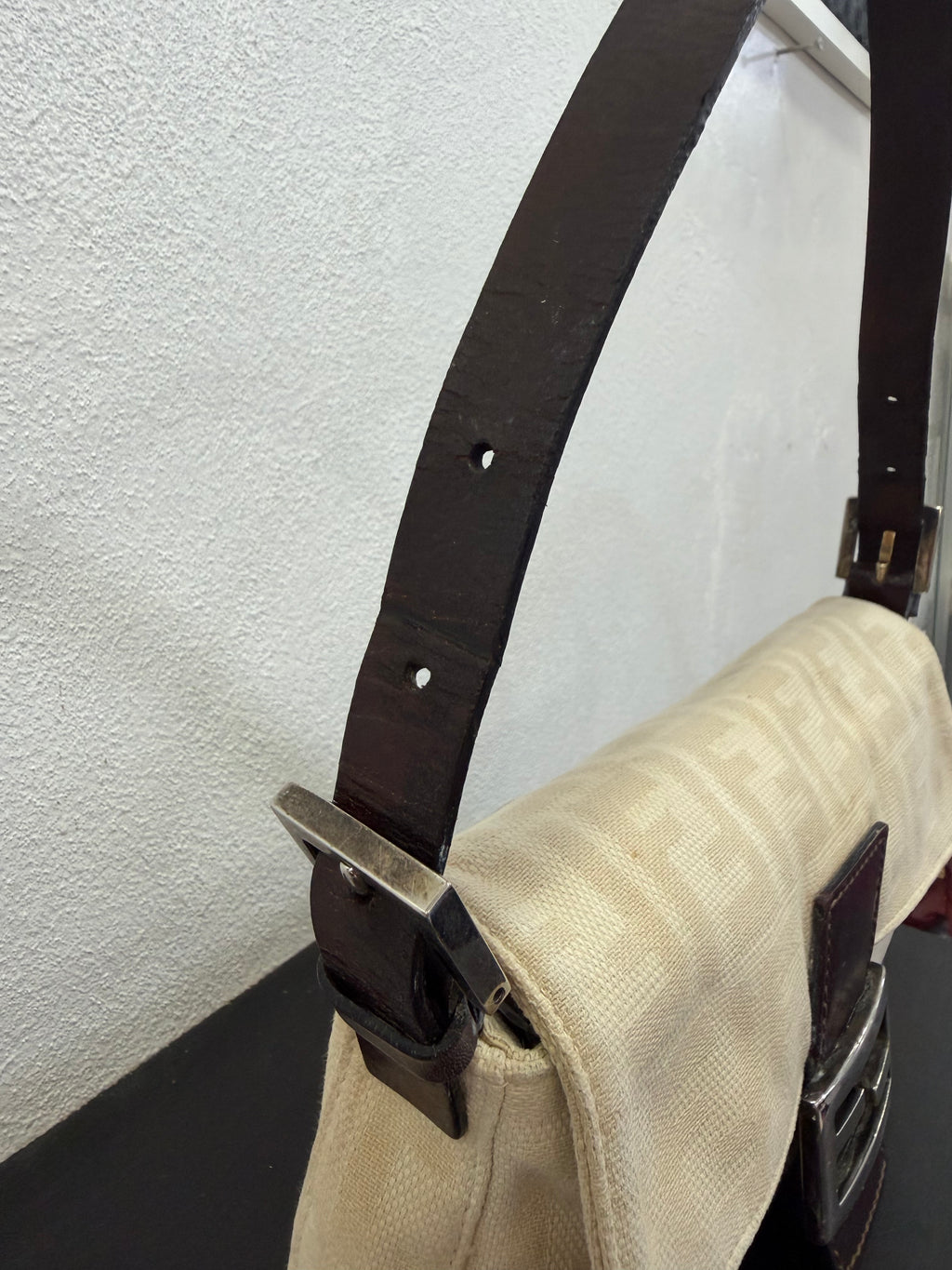Fendi Baguette Zucca canvas beige