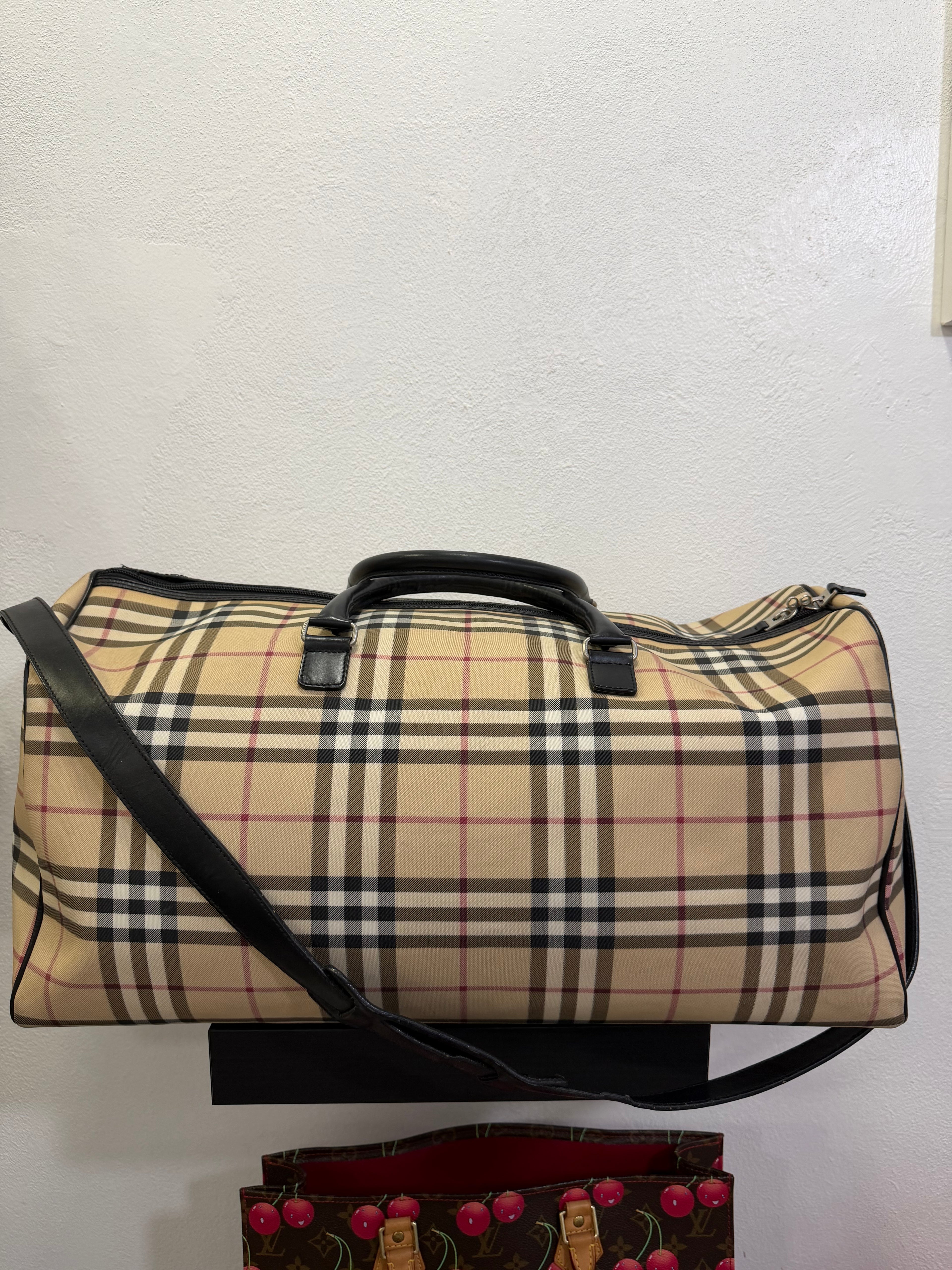 Burberry Borsone Check con tracolla