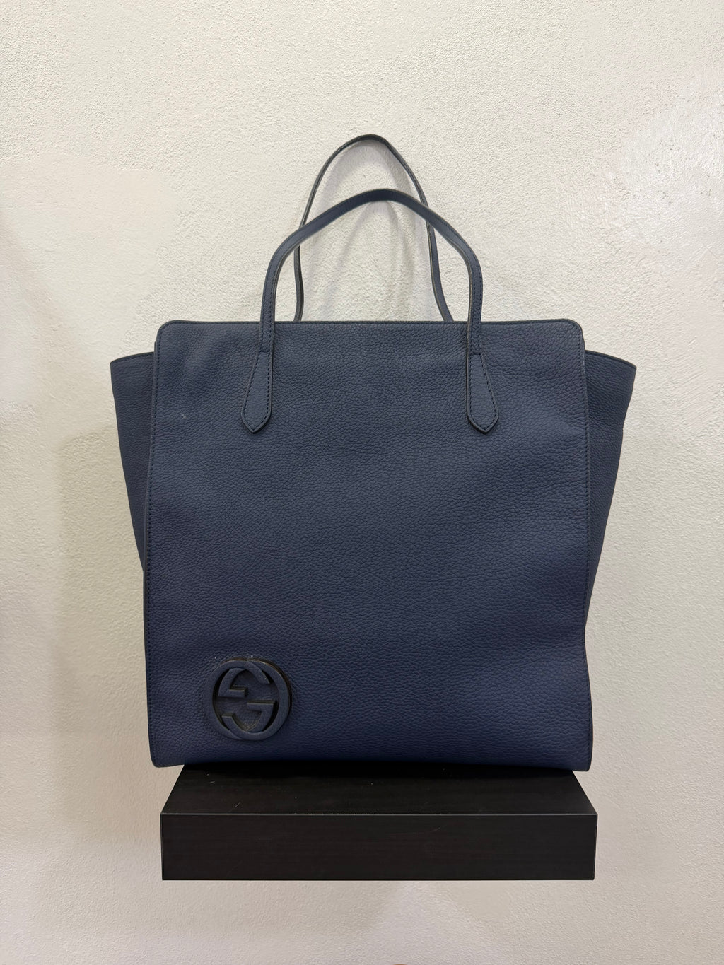 Gucci Shopping Interlocking pelle Blu