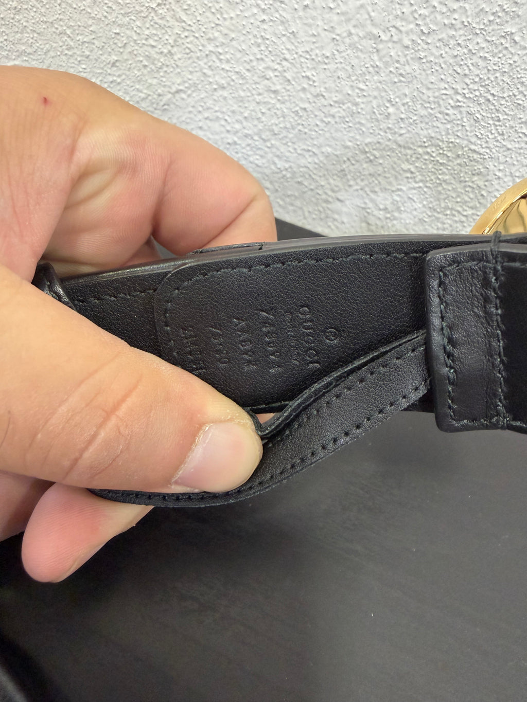 Gucci cintura trapuntata Interlocking 75