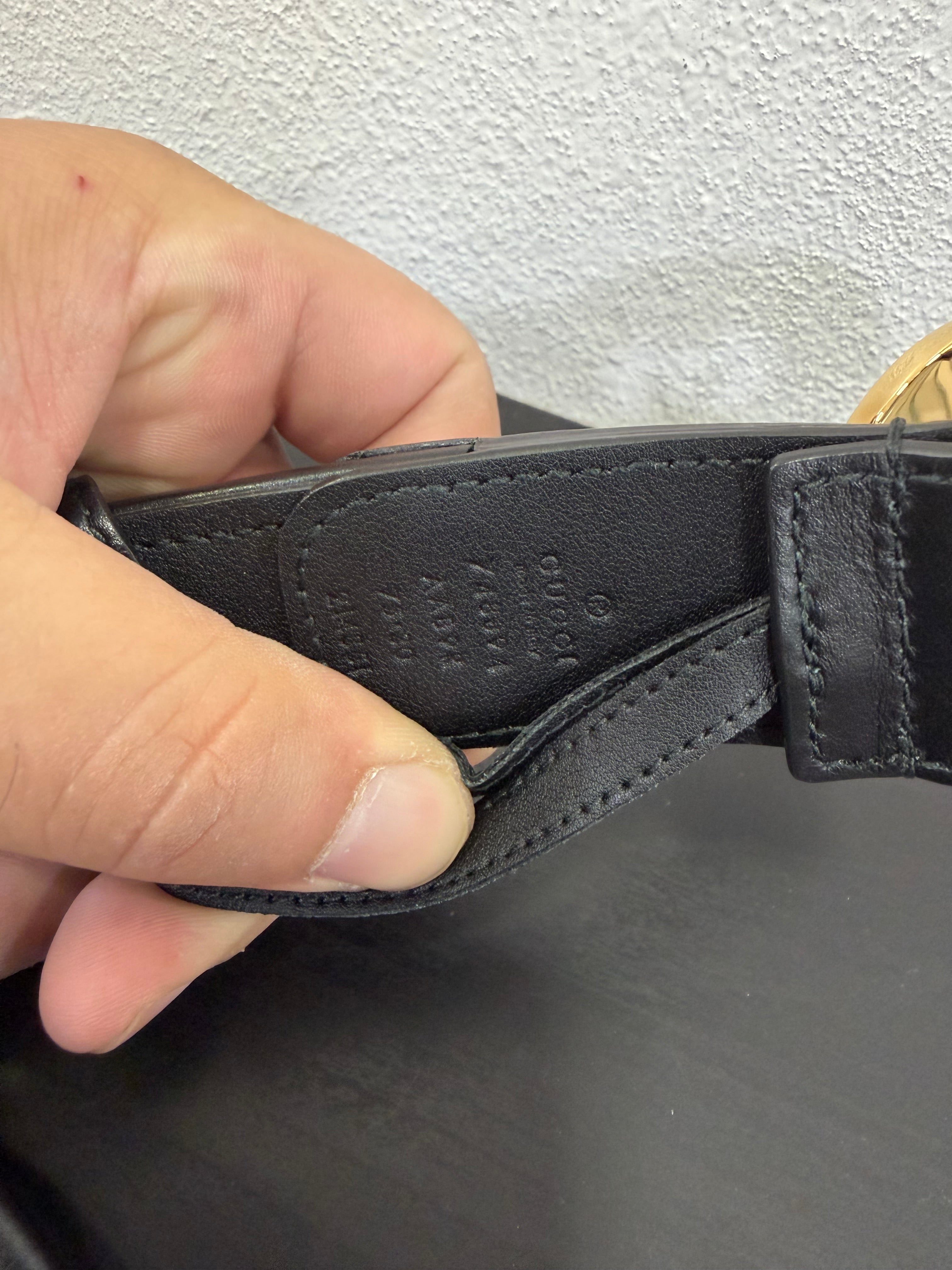 Gucci cintura trapuntata Interlocking 75