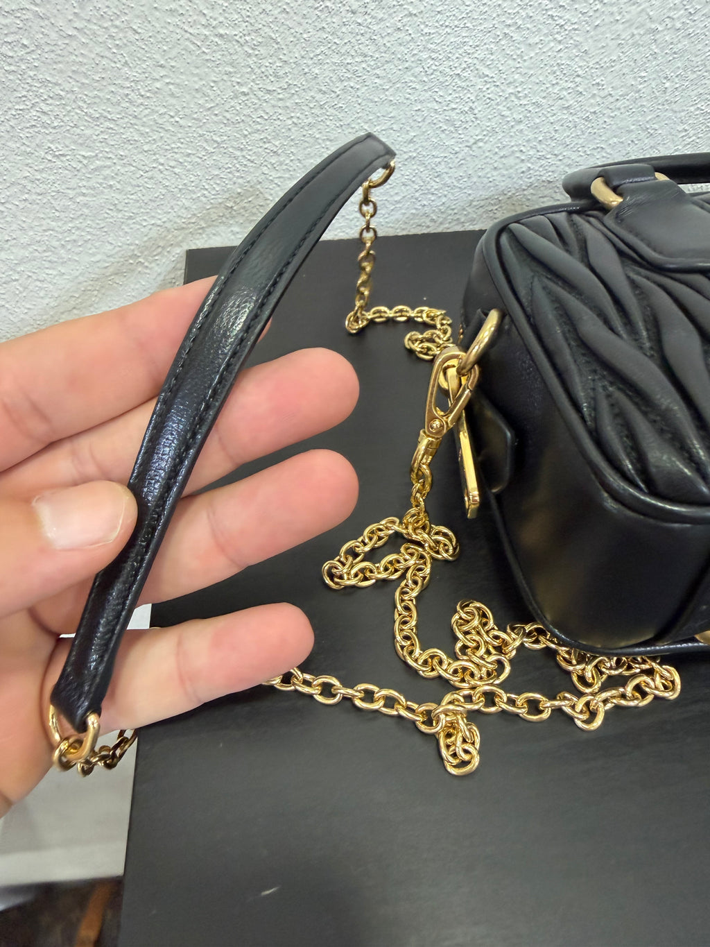 Miu Miu Micro Arcadie Nappa Matalesse