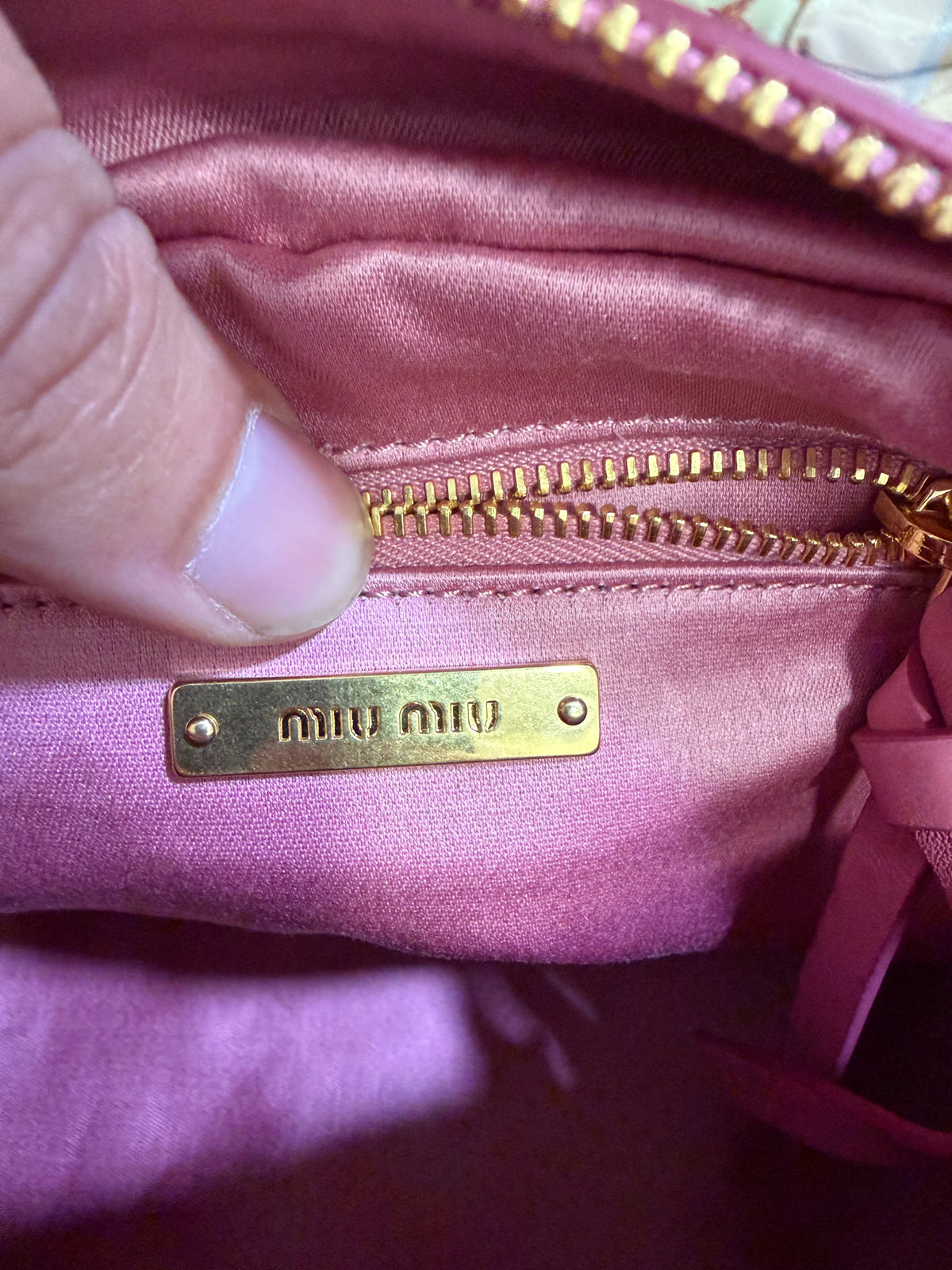 Miu miu nappa Knot Bag