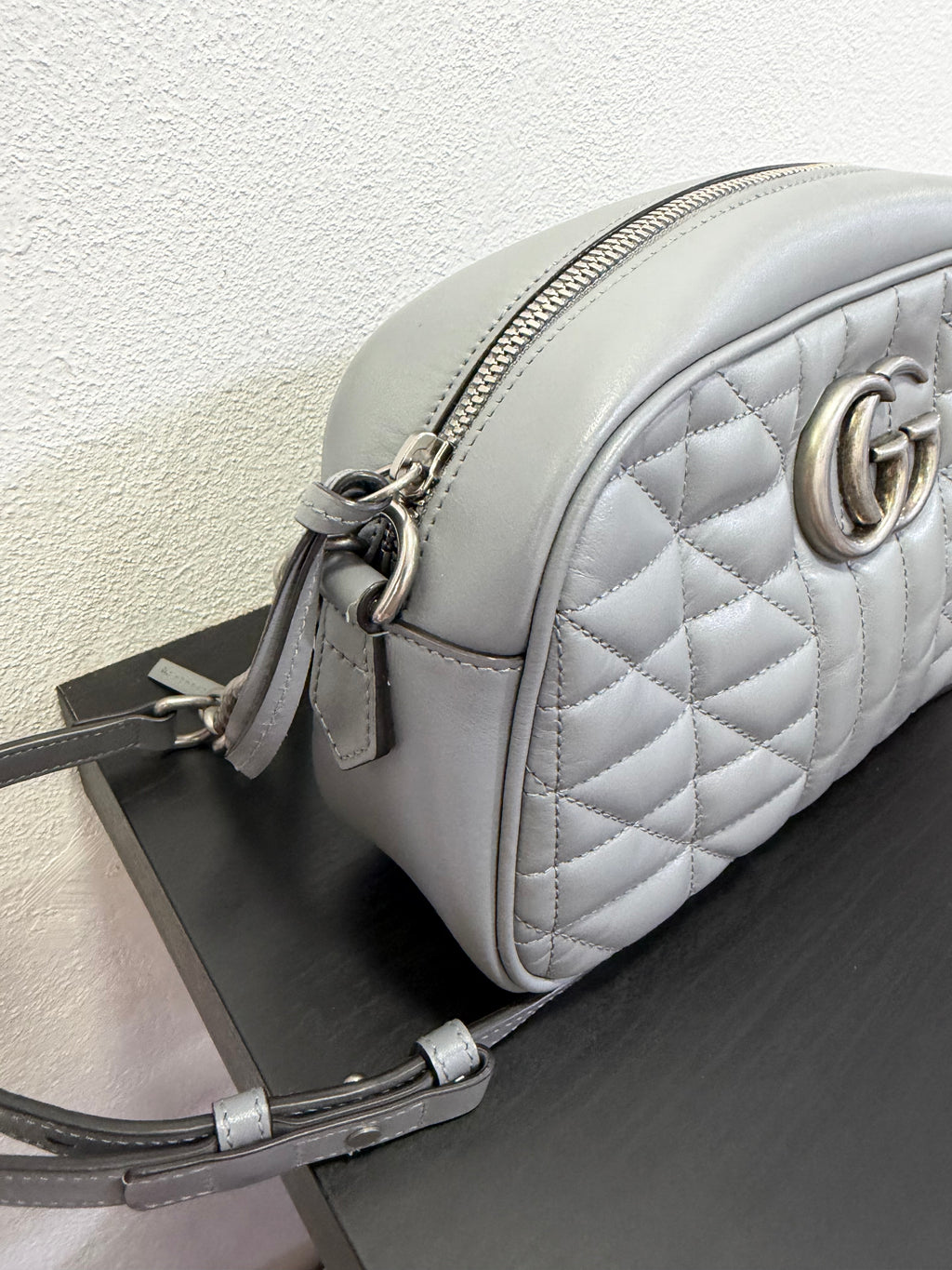 Gucci Marmont Camera Bag Grigio