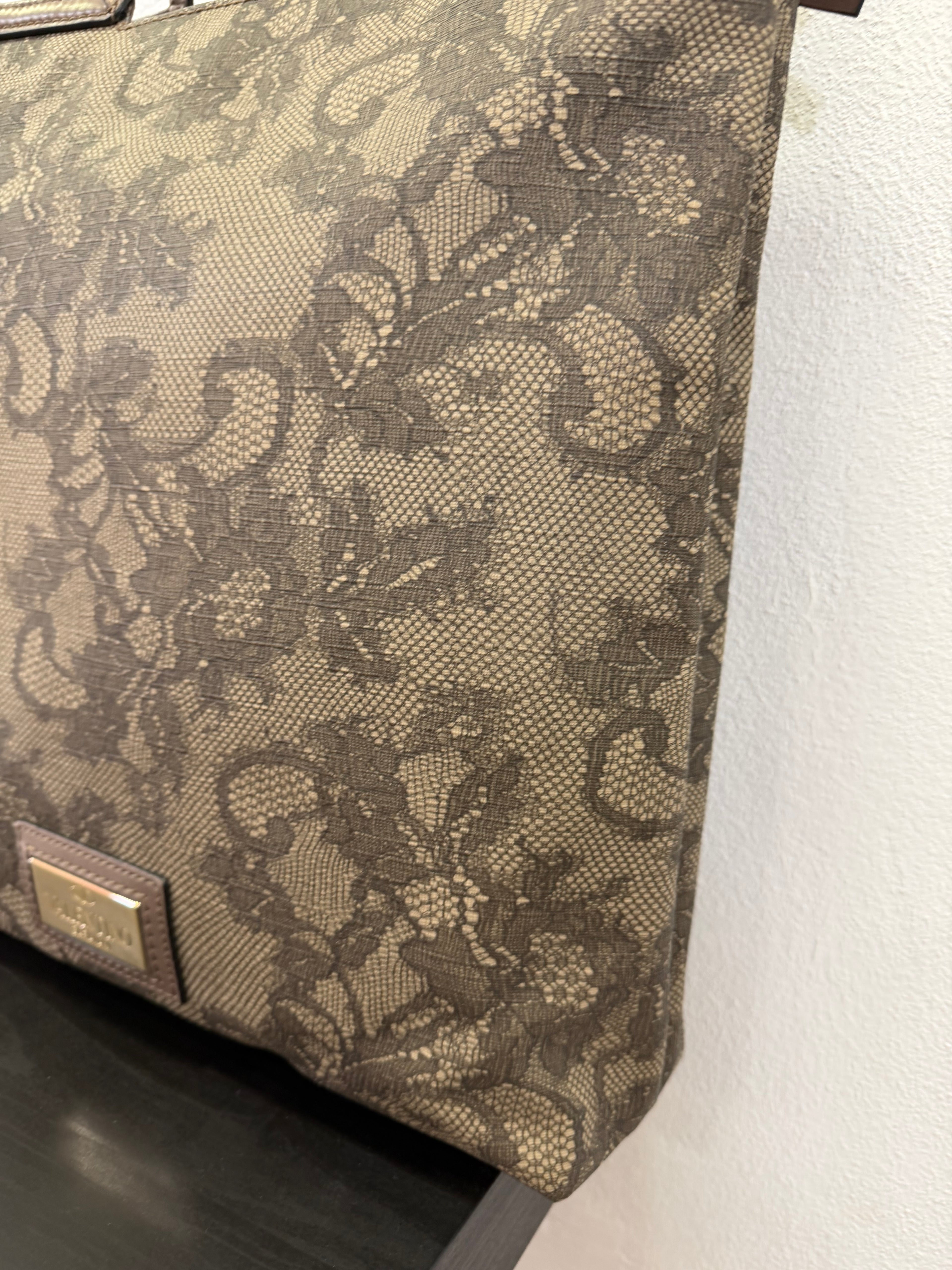 Valentino Garavani Shopping Canvas stampa pizzo