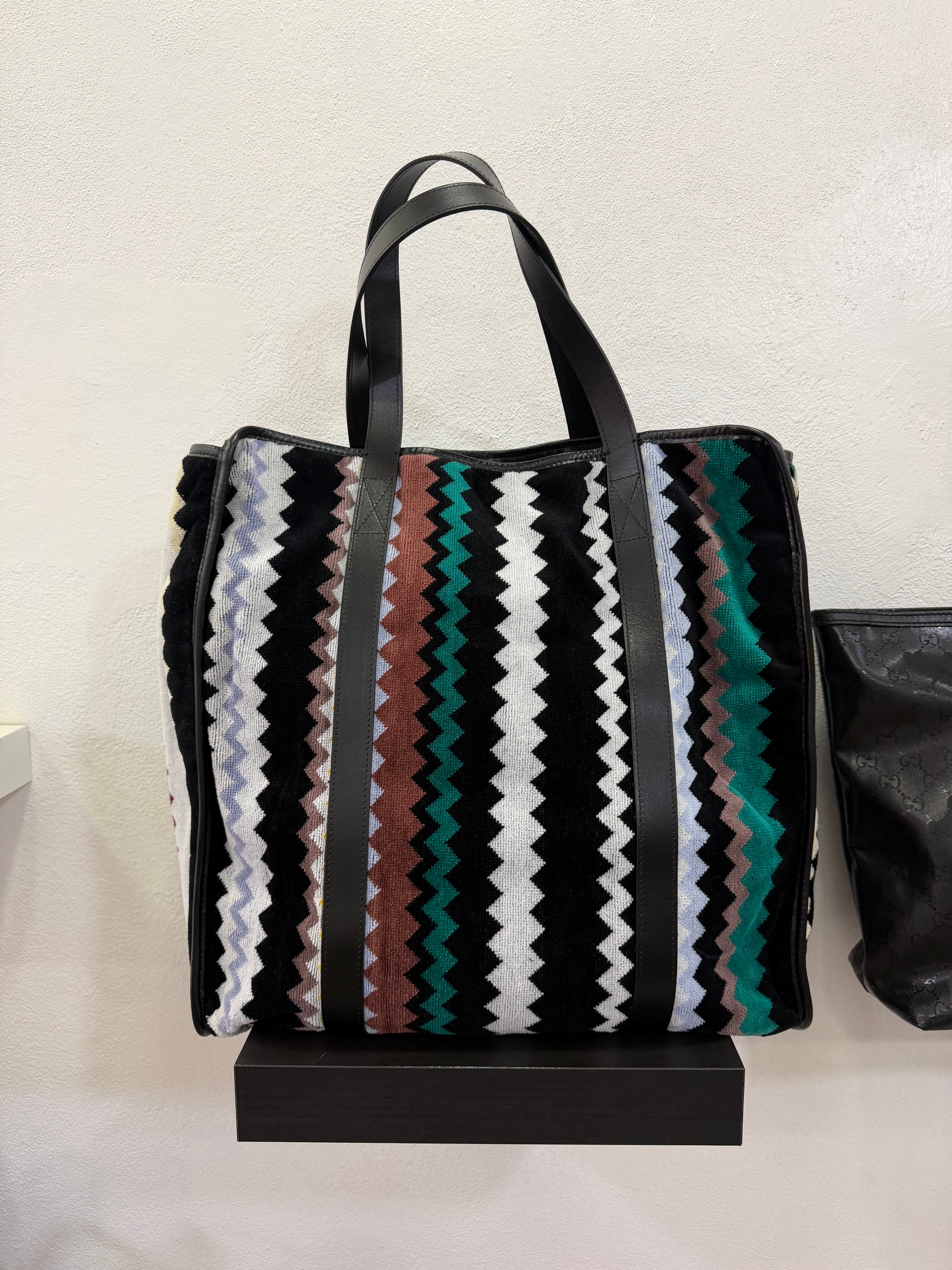Missoni Borsa Cyrus con pelle