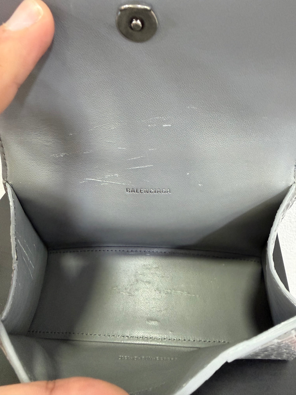 Balenciaga Hourglass XS Cocco grigio